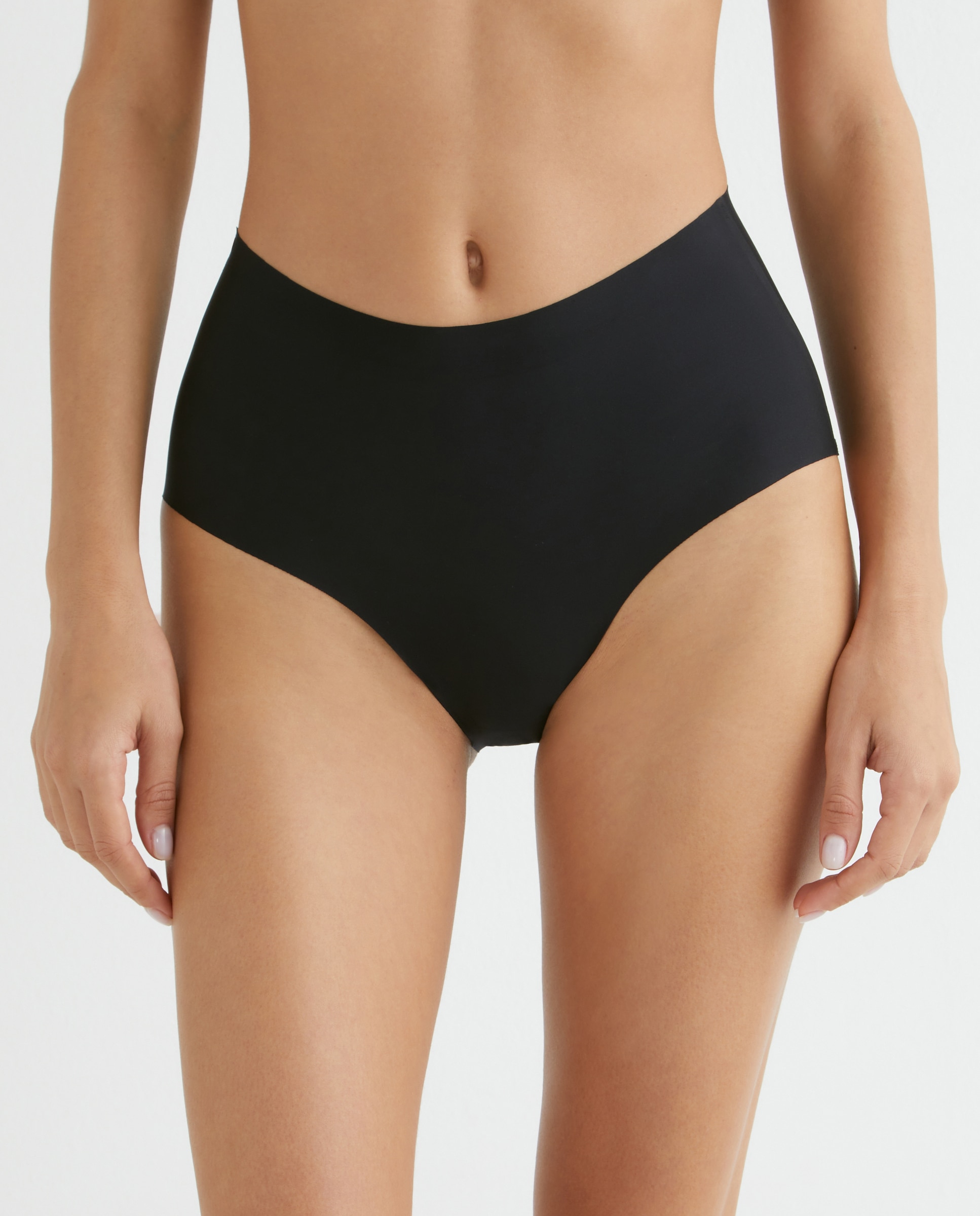 Pack 2 bragas altas laser cut Negro-1