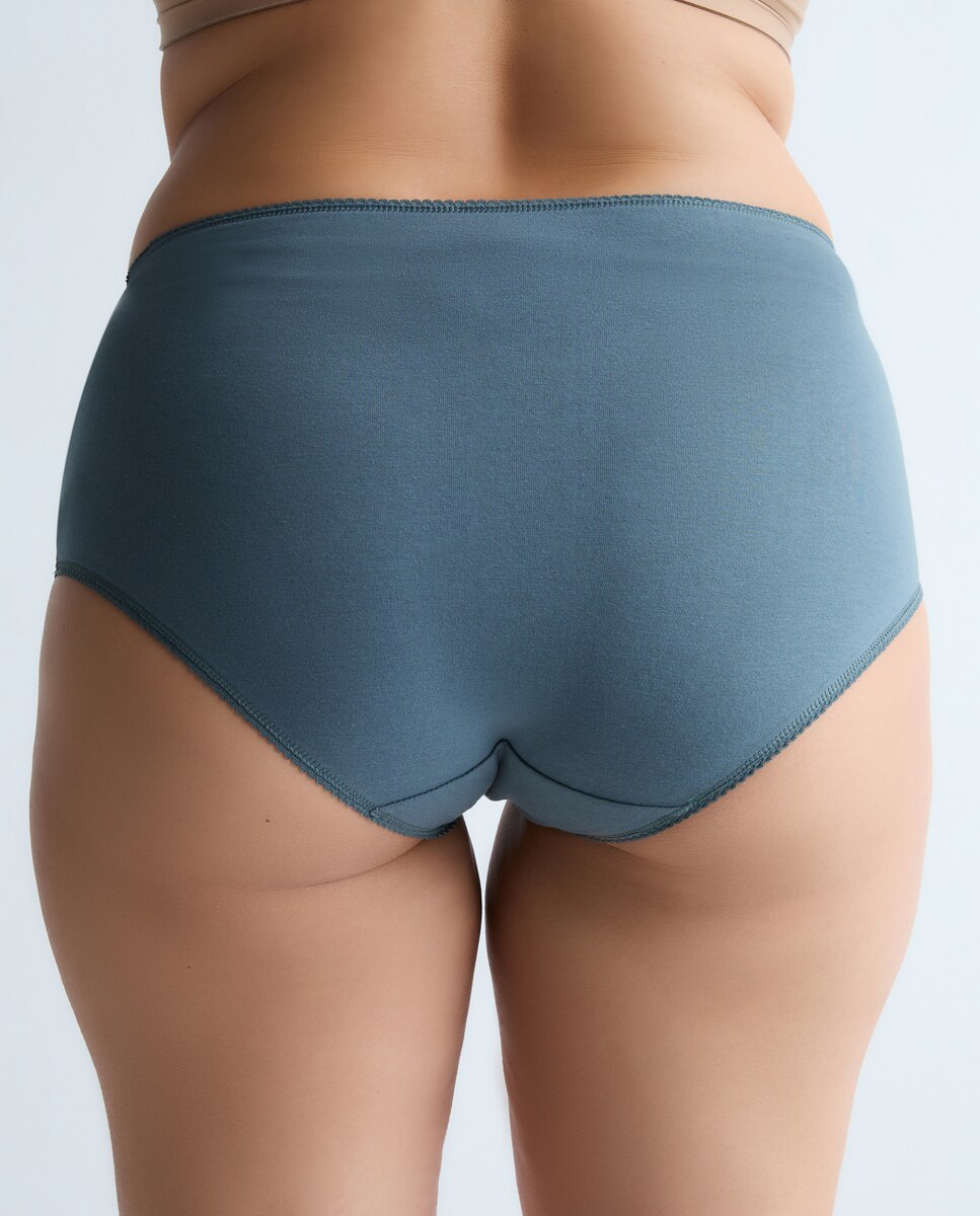 Pack 5 bragas algodón Kaki-2