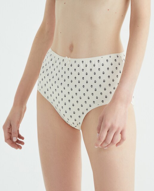 Imagen 0 de Pack cinco bragas altas estampadas algodón