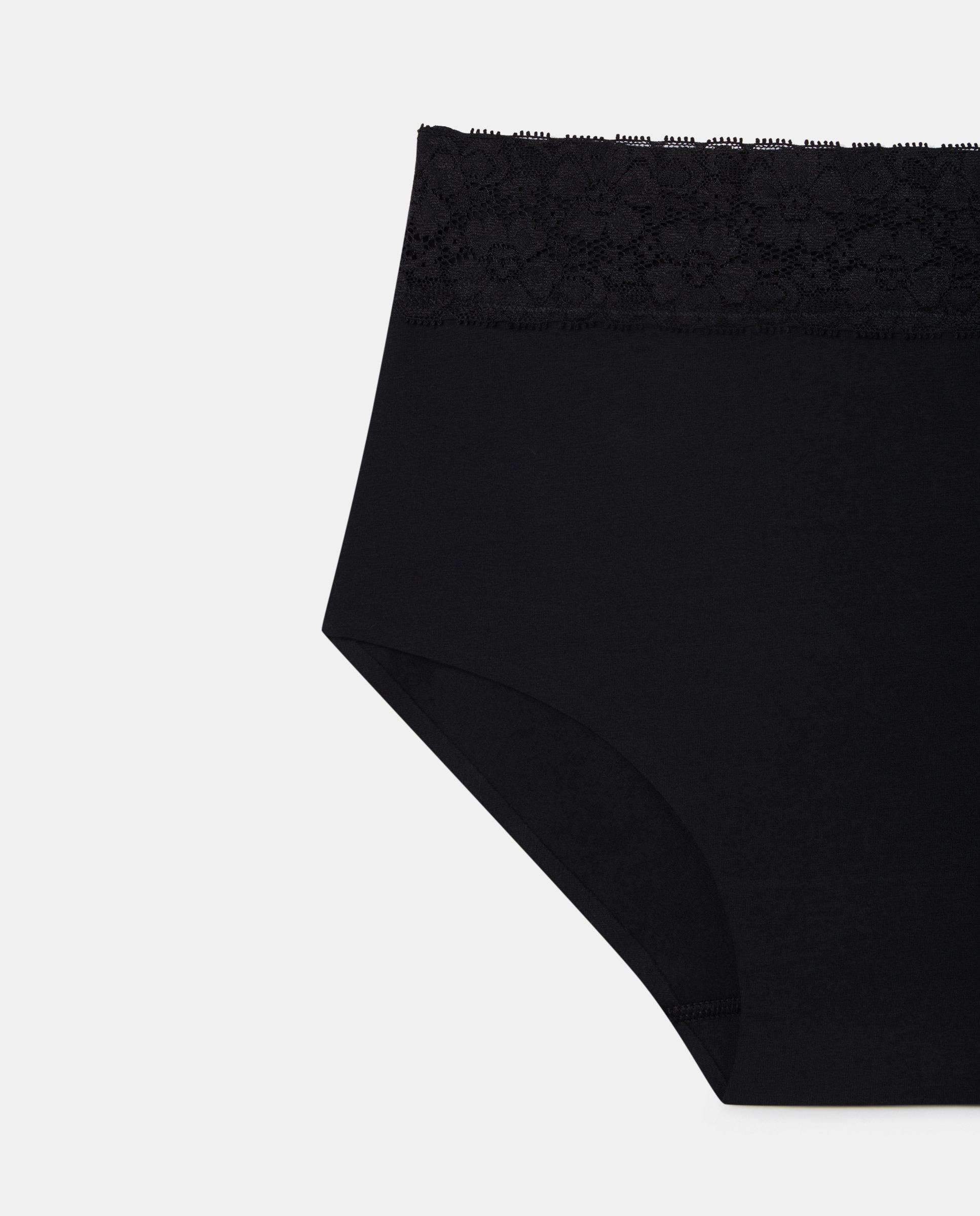 Braga laser cut algodón Negro-4