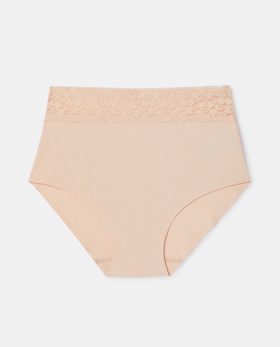 Braga laser cut algodón Nude-3