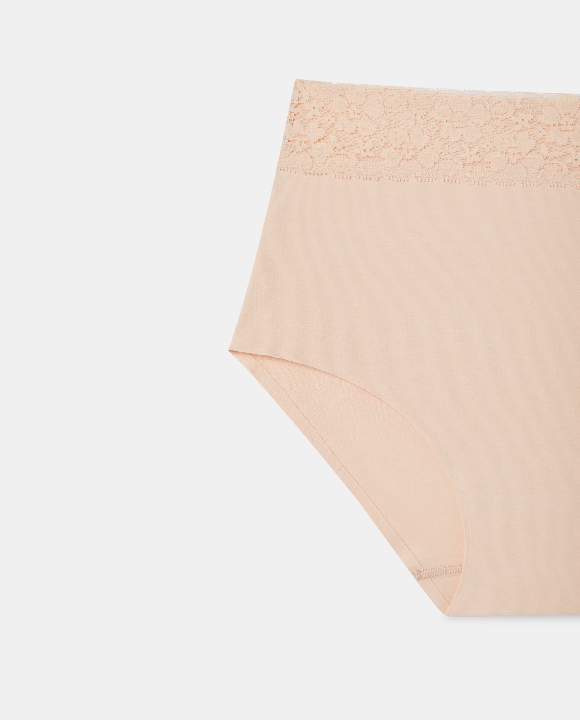 Braga laser cut algodón Nude-4