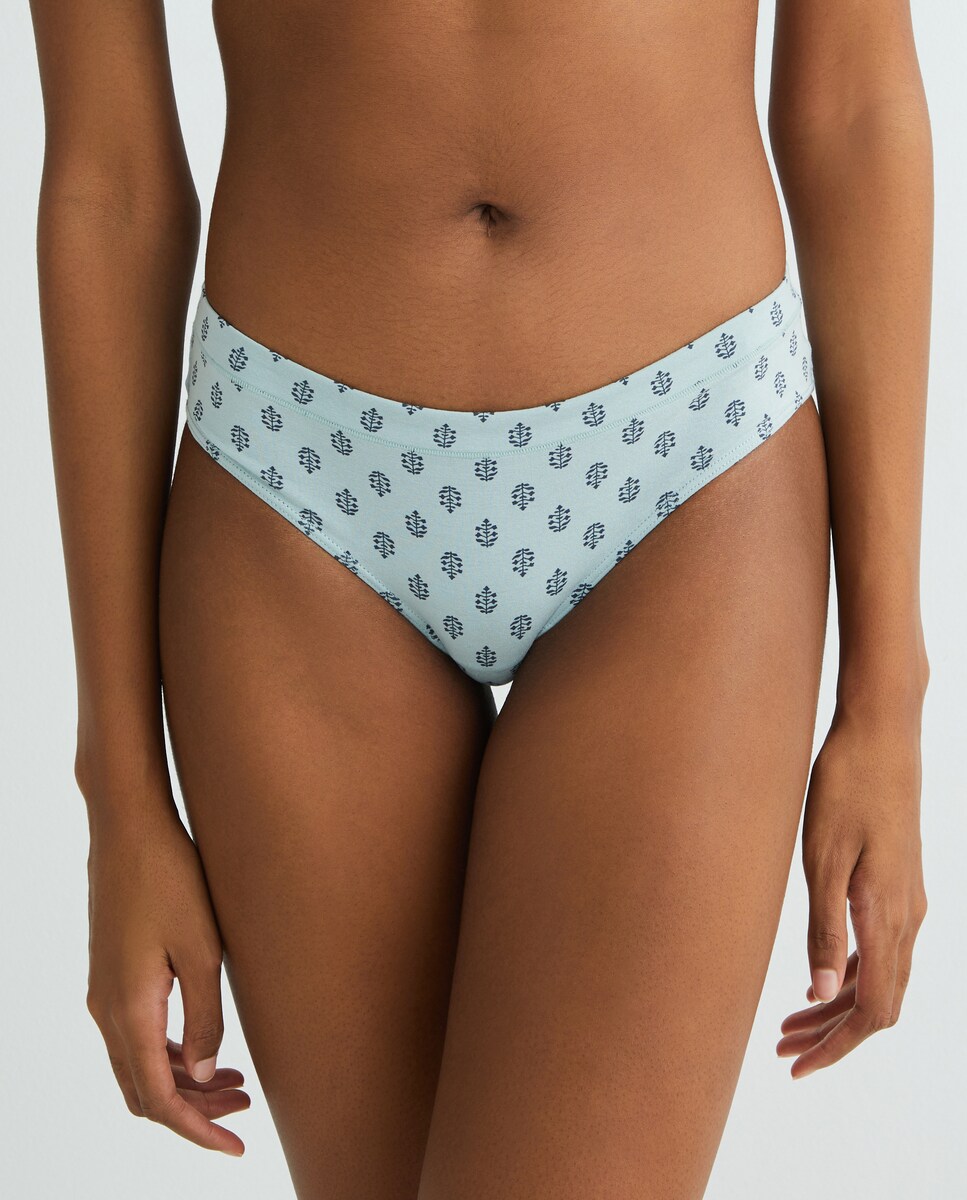 Braga estampada algodón Verde Agua-2