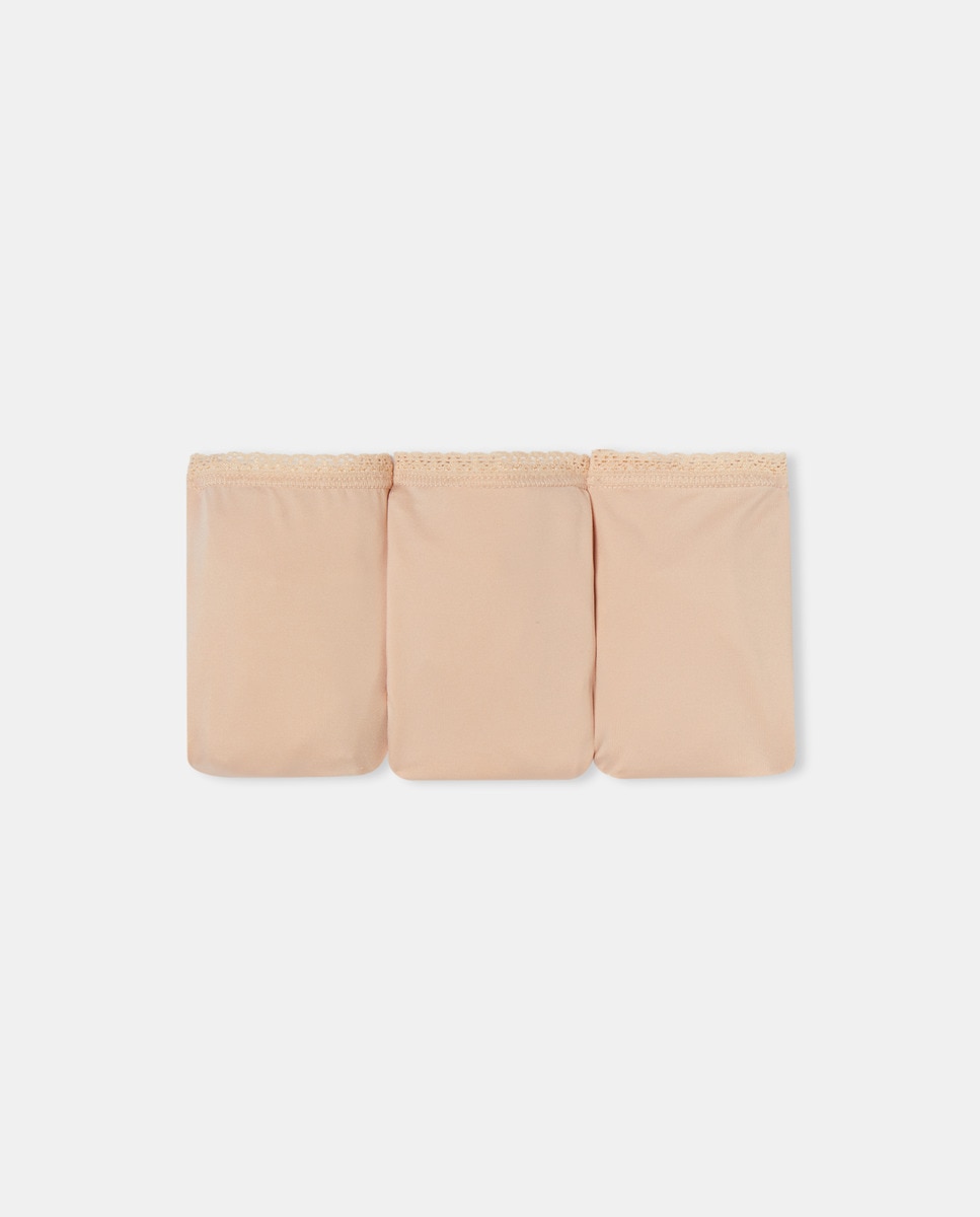 Pack 3 braga microfibra Nude-3