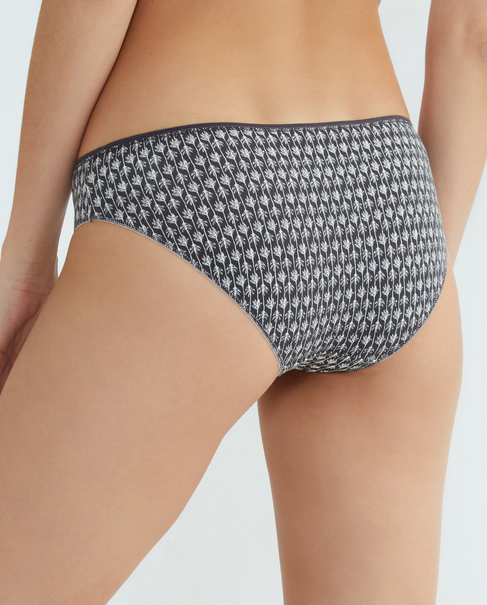 Pack 5 braga bikini algodón estampadas Rosa-2