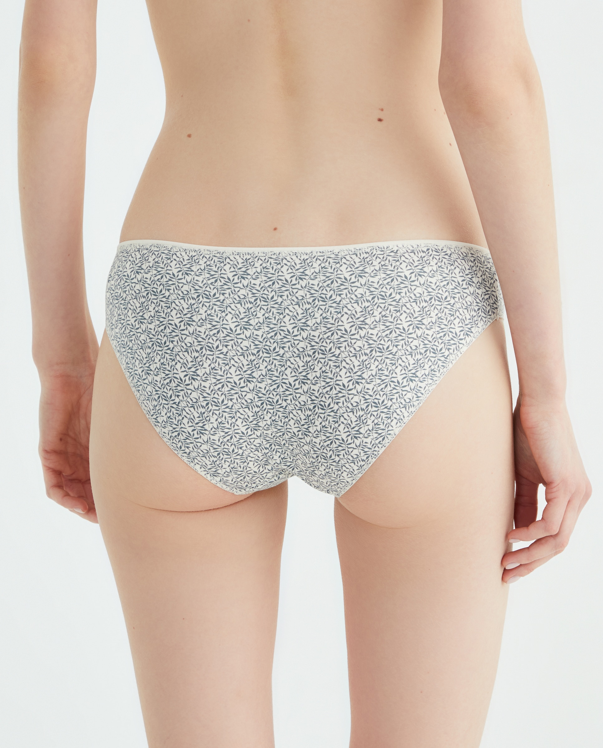 Pack cinco bragas bikini algodón estampadas 400 Azul-2