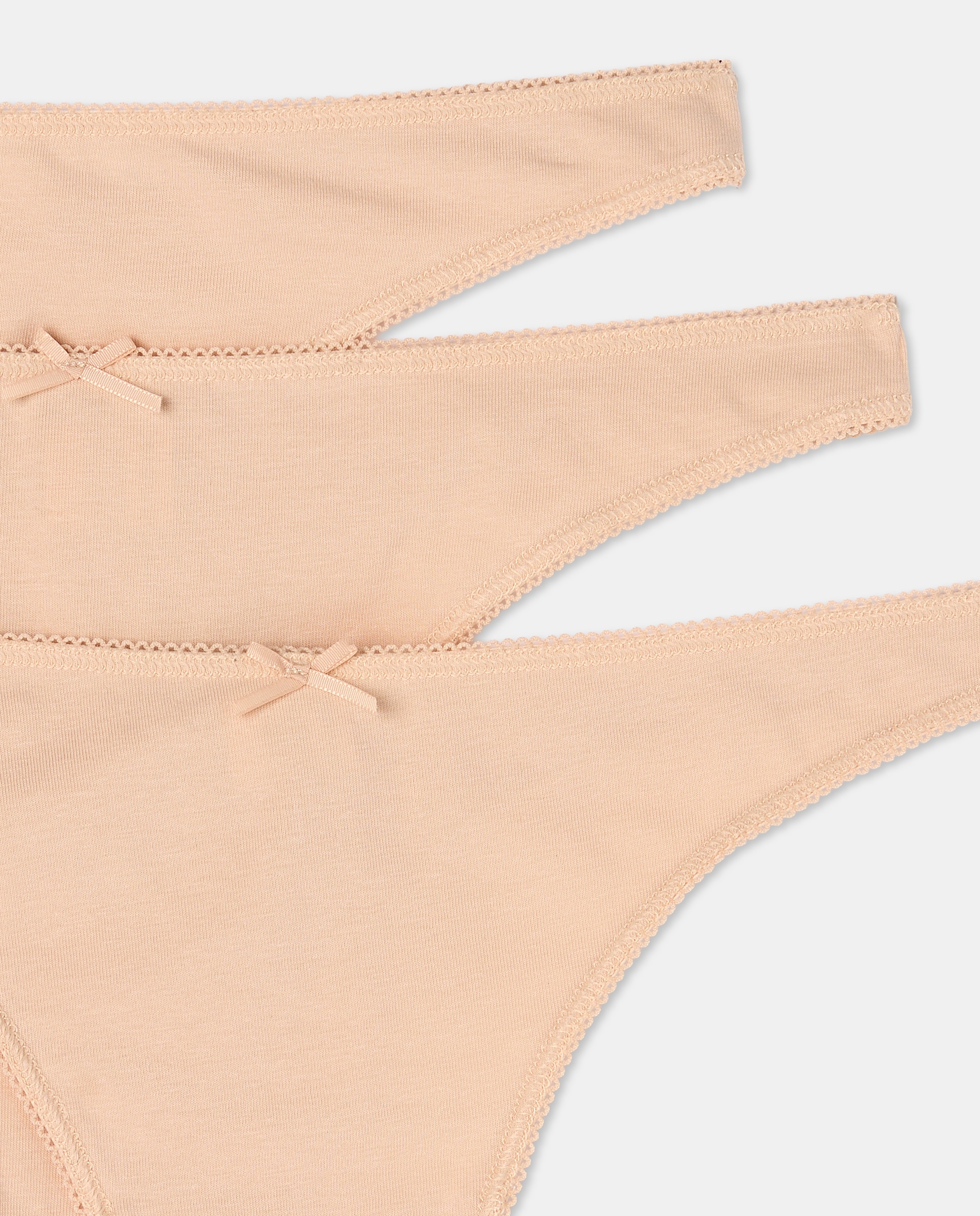 Pack 3 tangas algodón 250 Nude-4