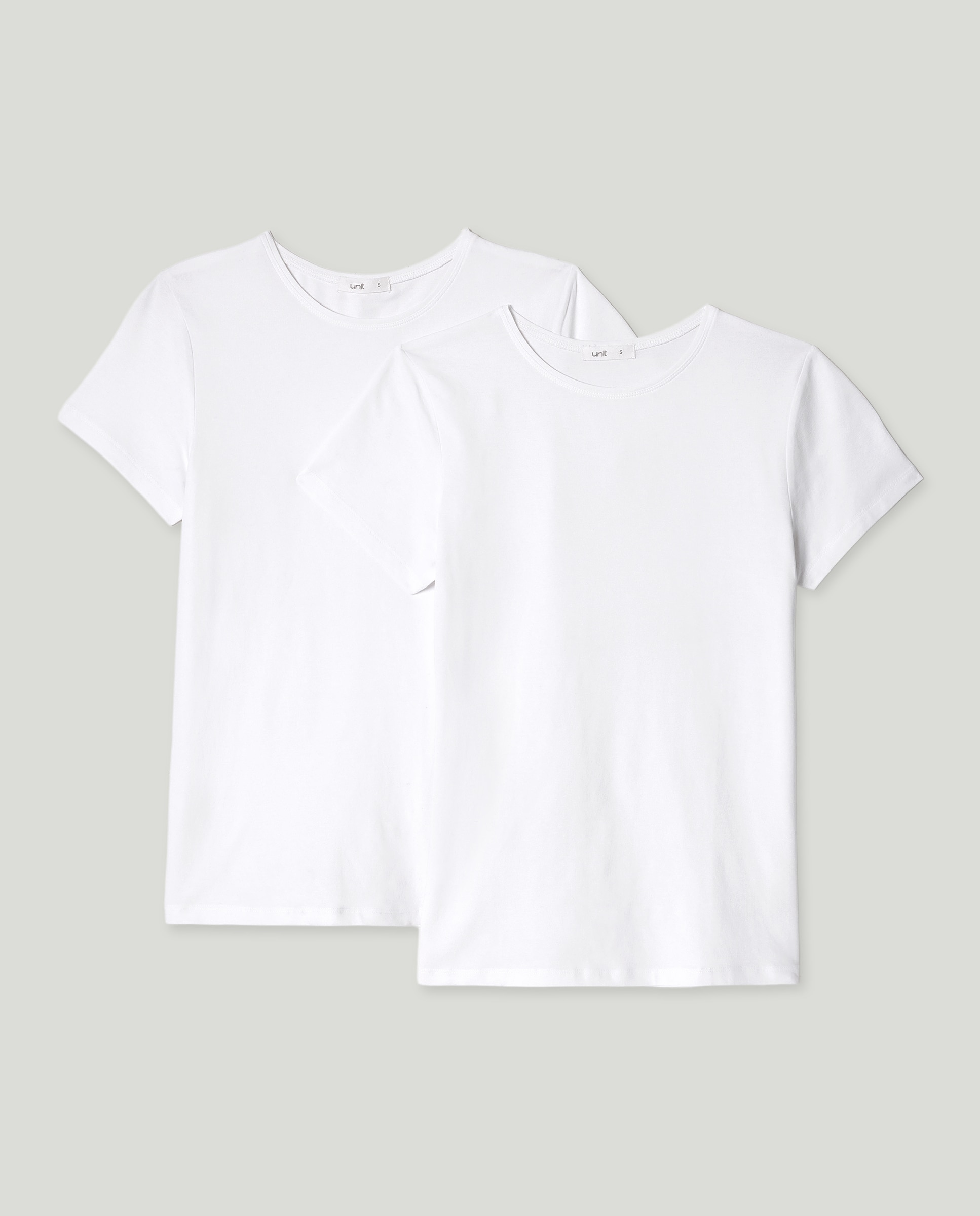 Pack 2 camisetas algodón manga corta Blanco-4