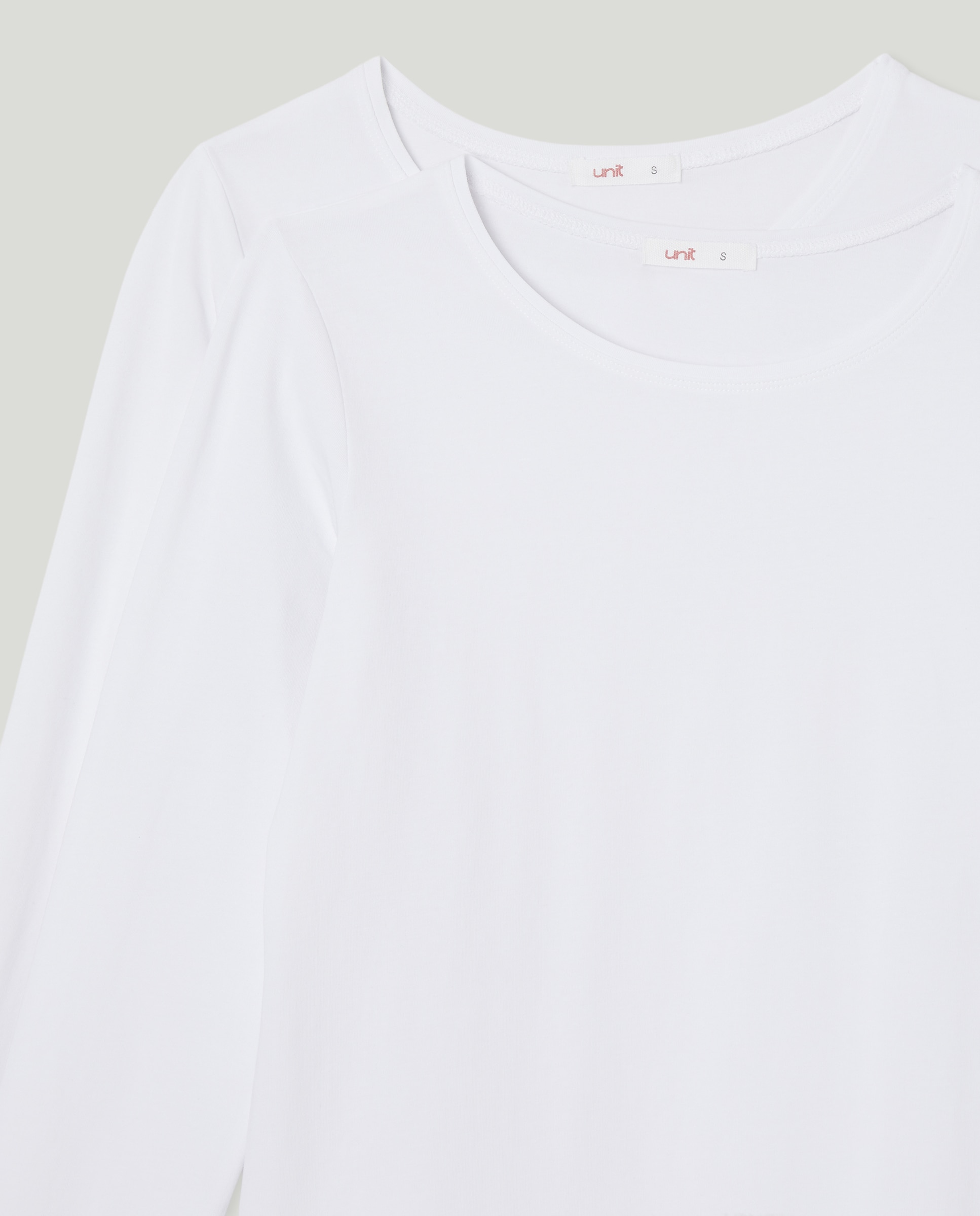 Pack 2 camisetas algodón manga larga Blanco-4