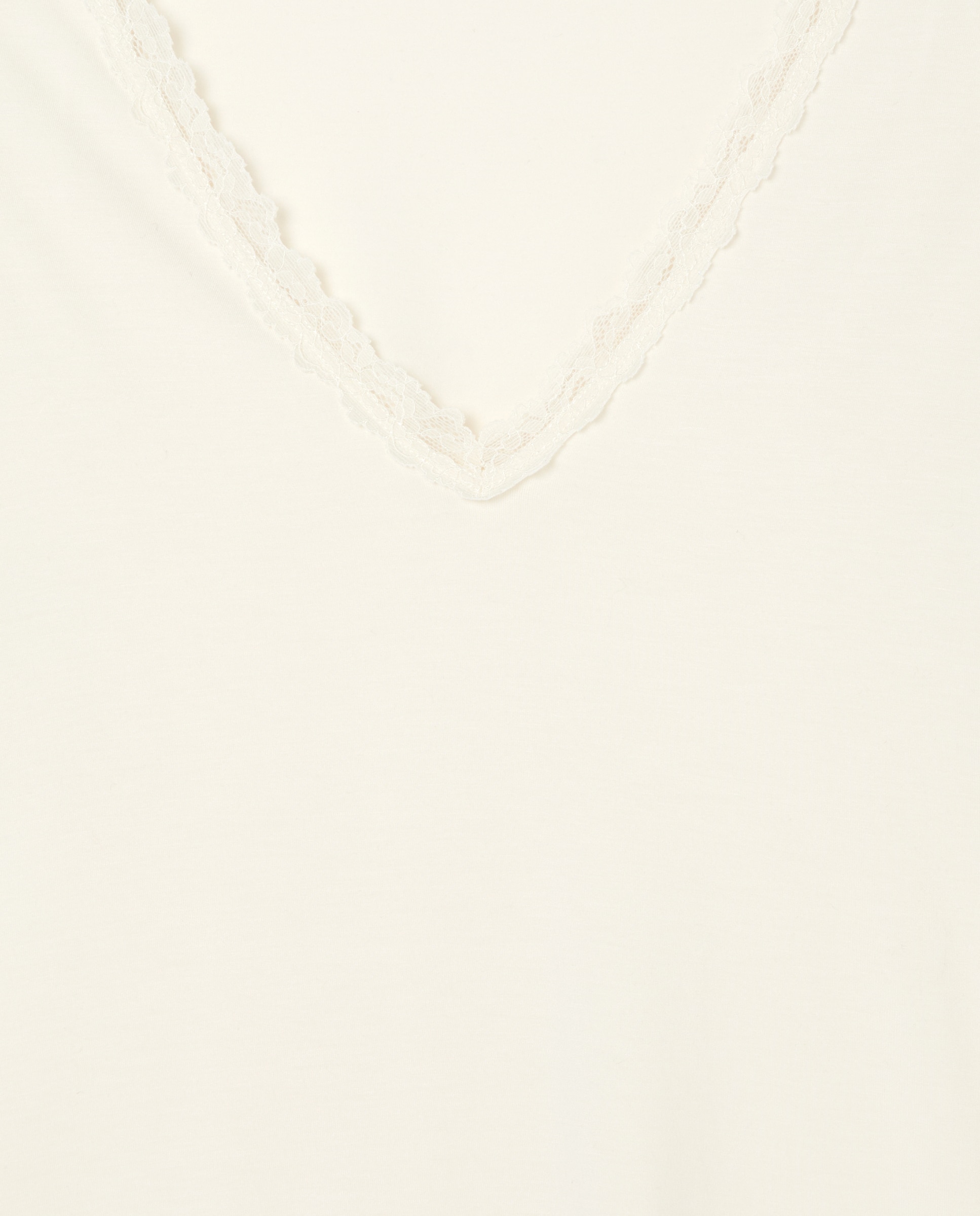 Camiseta mujer lace manga larga Blanco roto-5