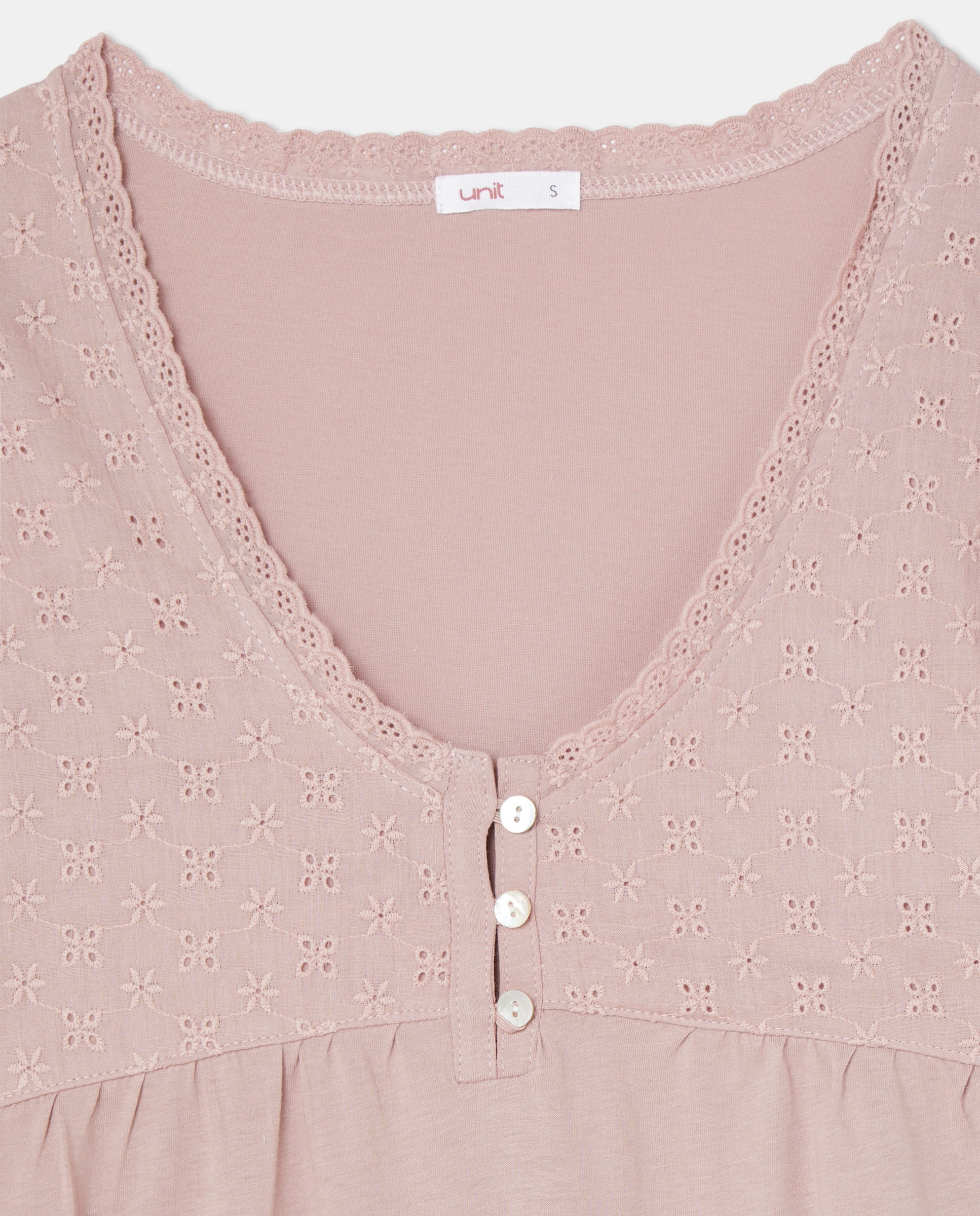 Camisón de mujer de algodón Visón-5