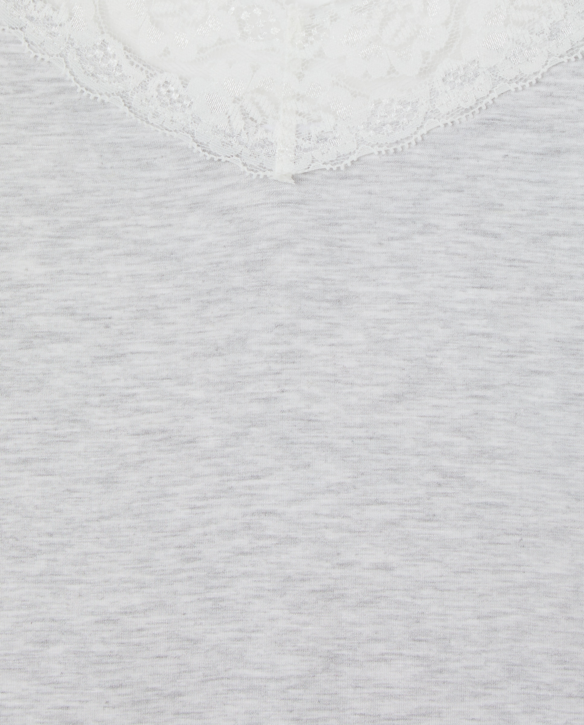 Camisón con tirante de encaje Gris claro-3