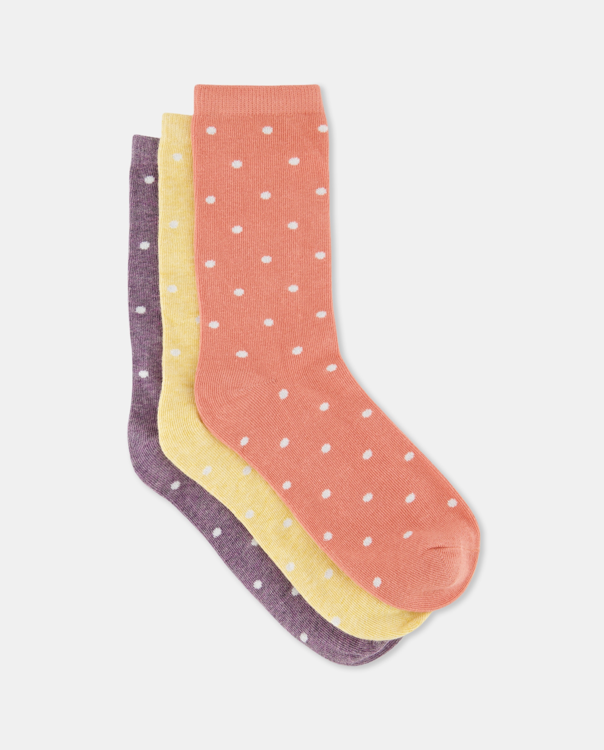 Pack 3 calcetines estampados Naranja-1