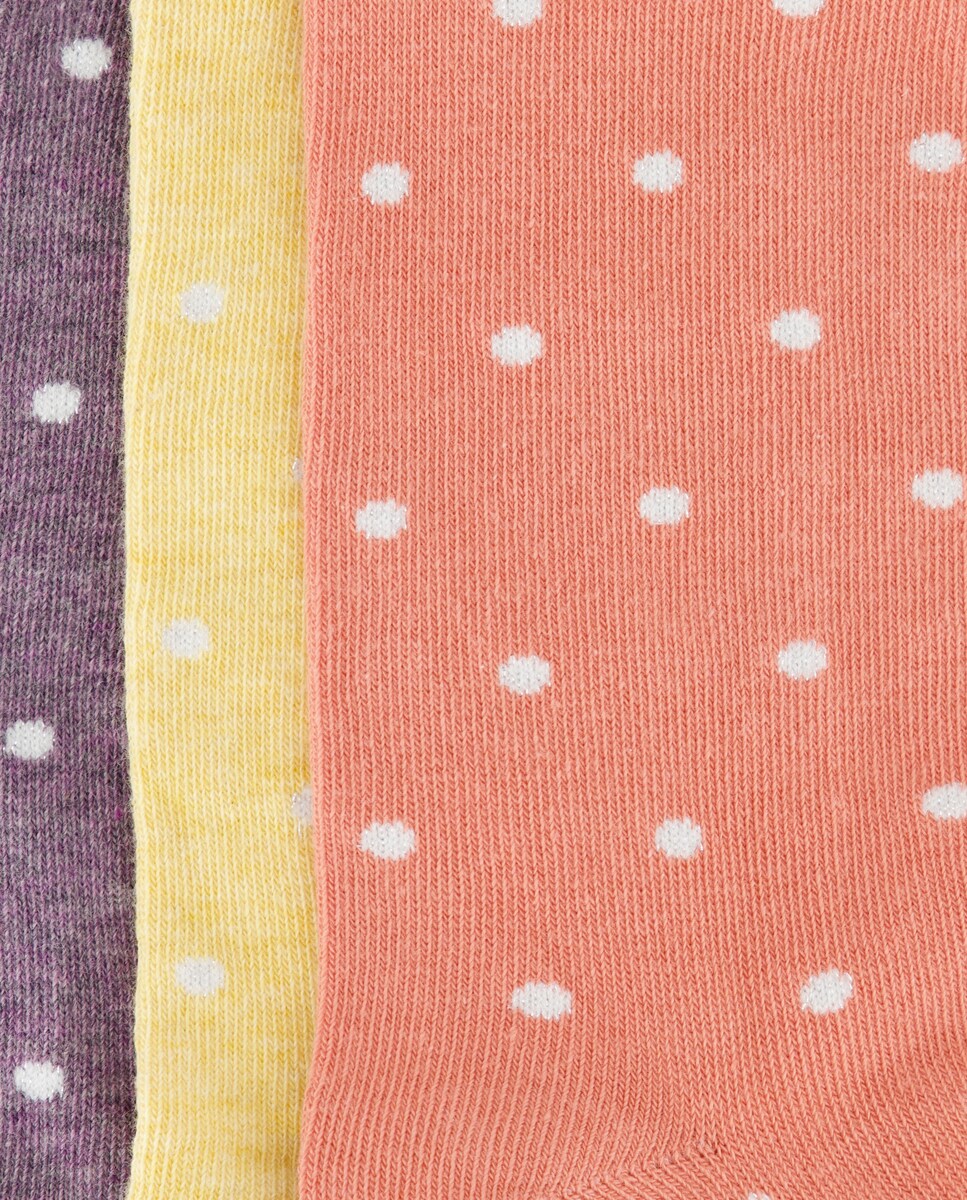 Pack 3 calcetines estampados Naranja-2