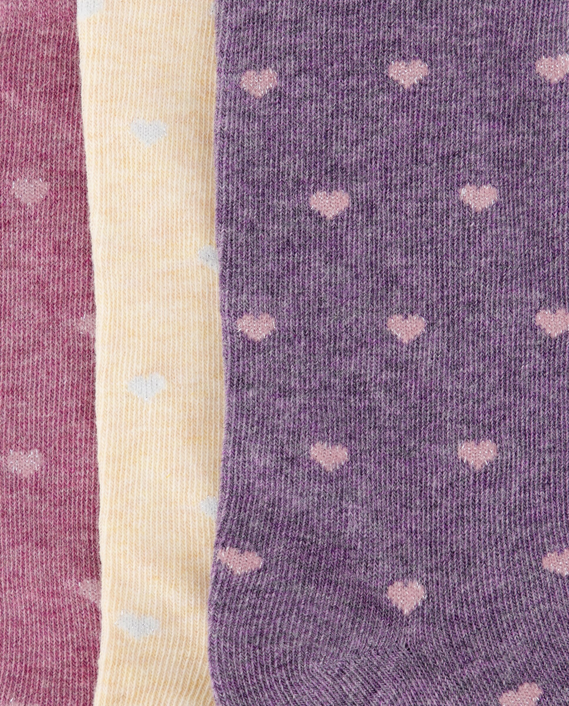 Pack 3 calcetines estampados Morado-2