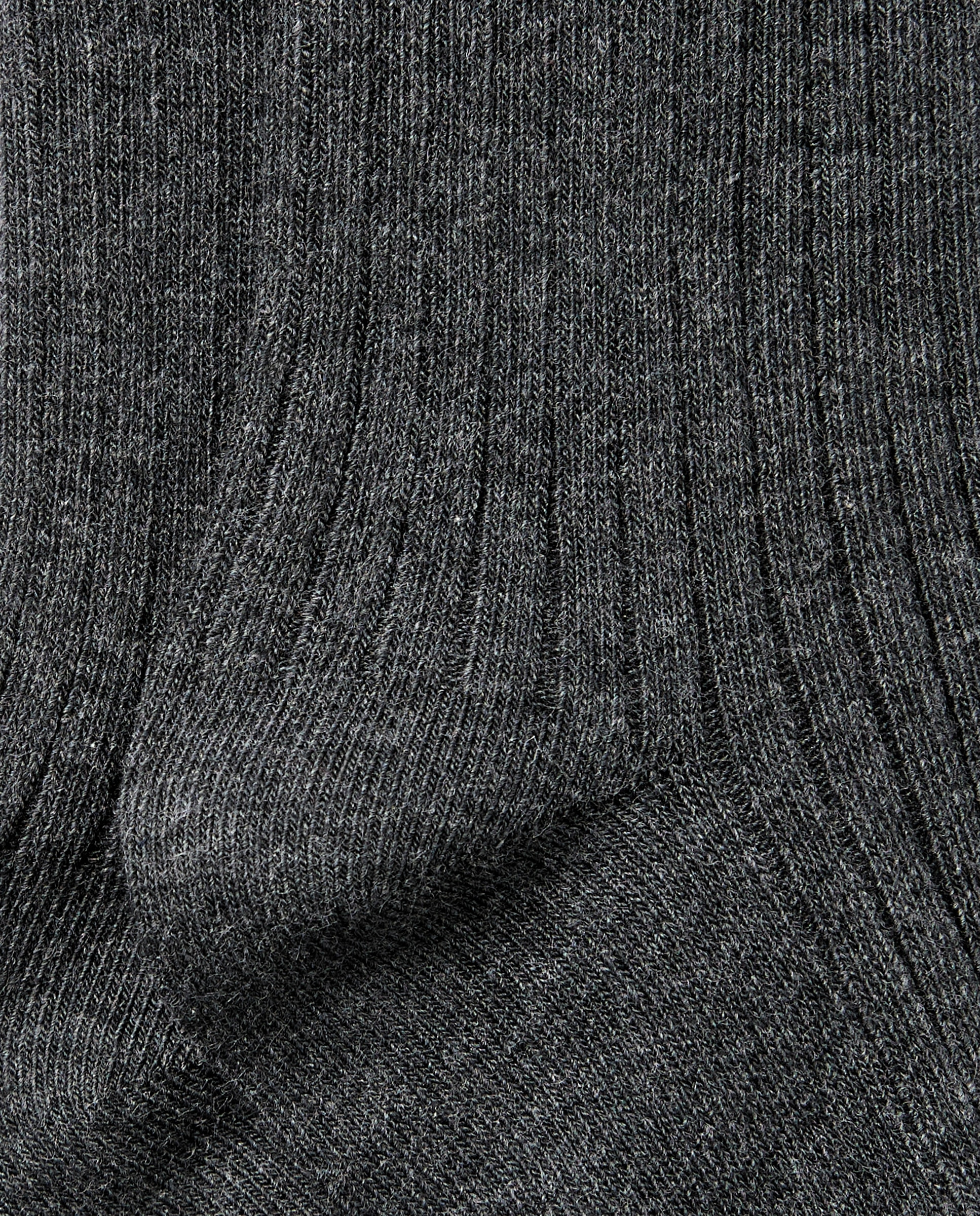 Pack 2 calcetines largos de mujer canalé Plomo-2