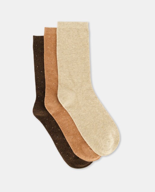 Imagen 0 de Pack 3 calcetines mujer lunares