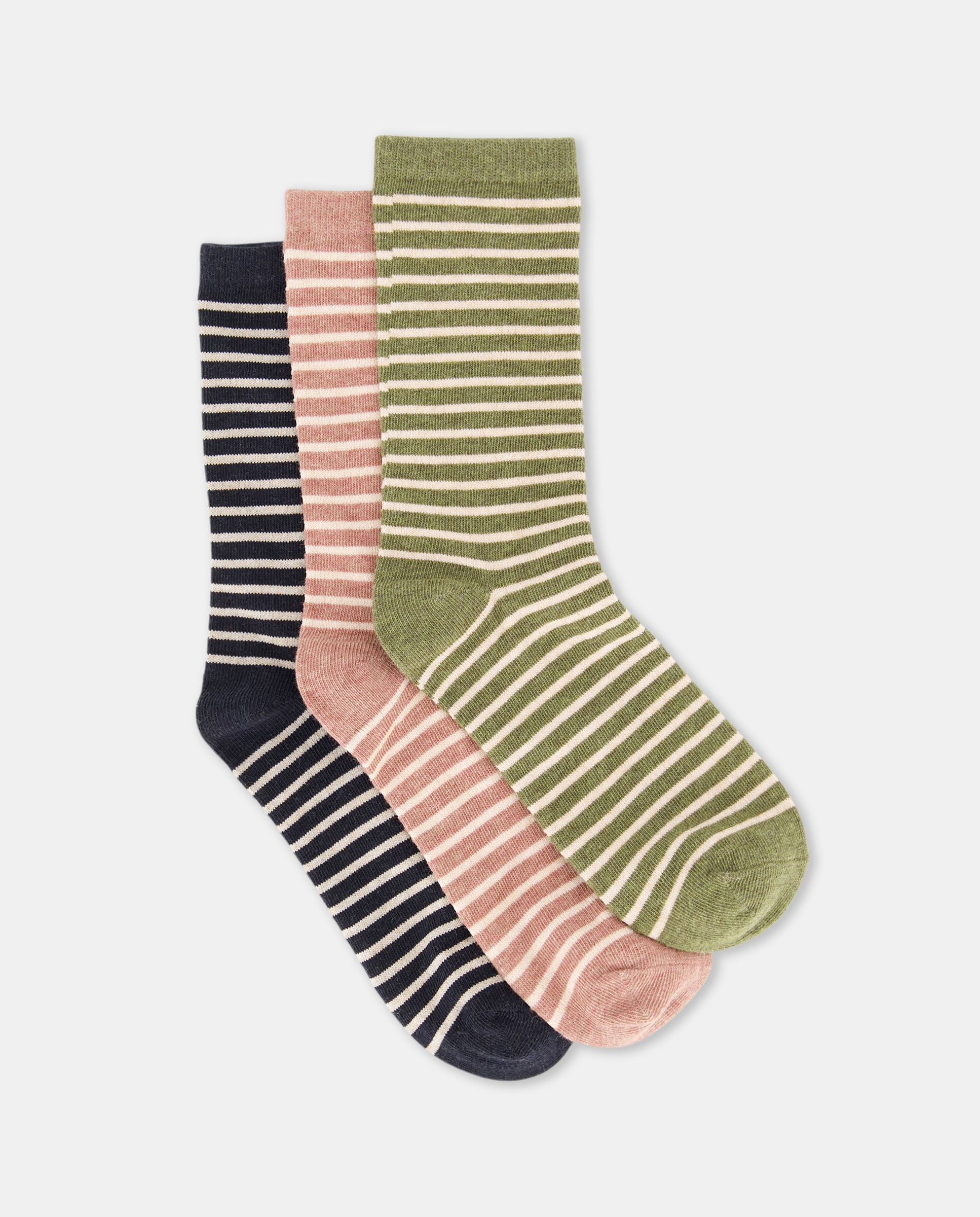 Imagen 0 de Pack 3 calcetines mujer rayas