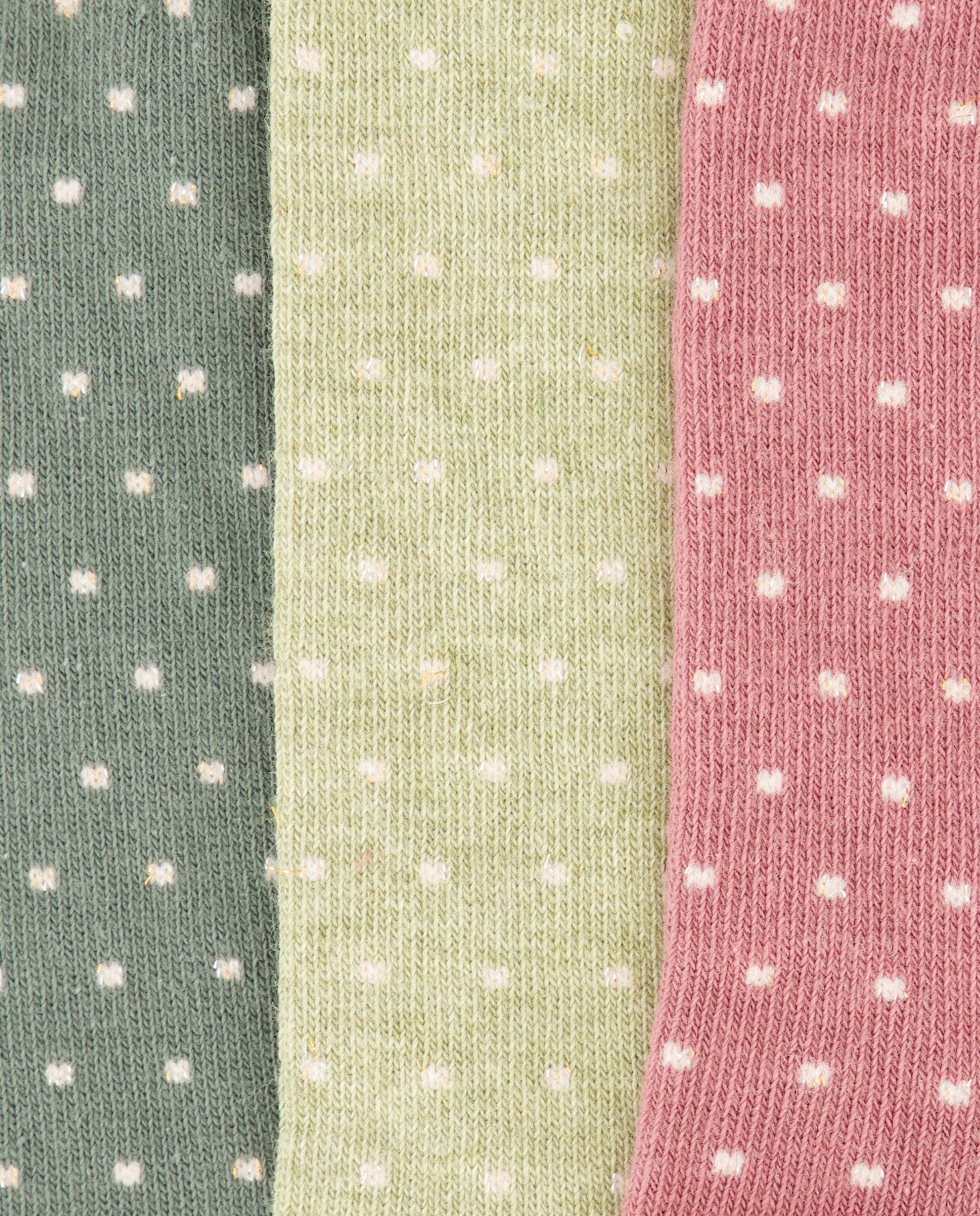 Pack 3 calcetines mujer lunares Verde-2
