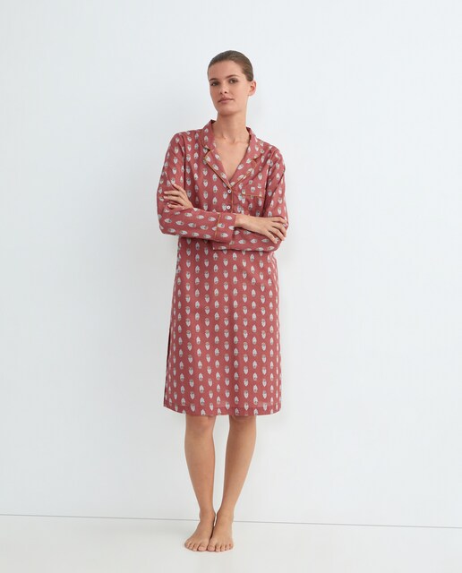 Imagen 0 de Camisola mujer algodón estampado