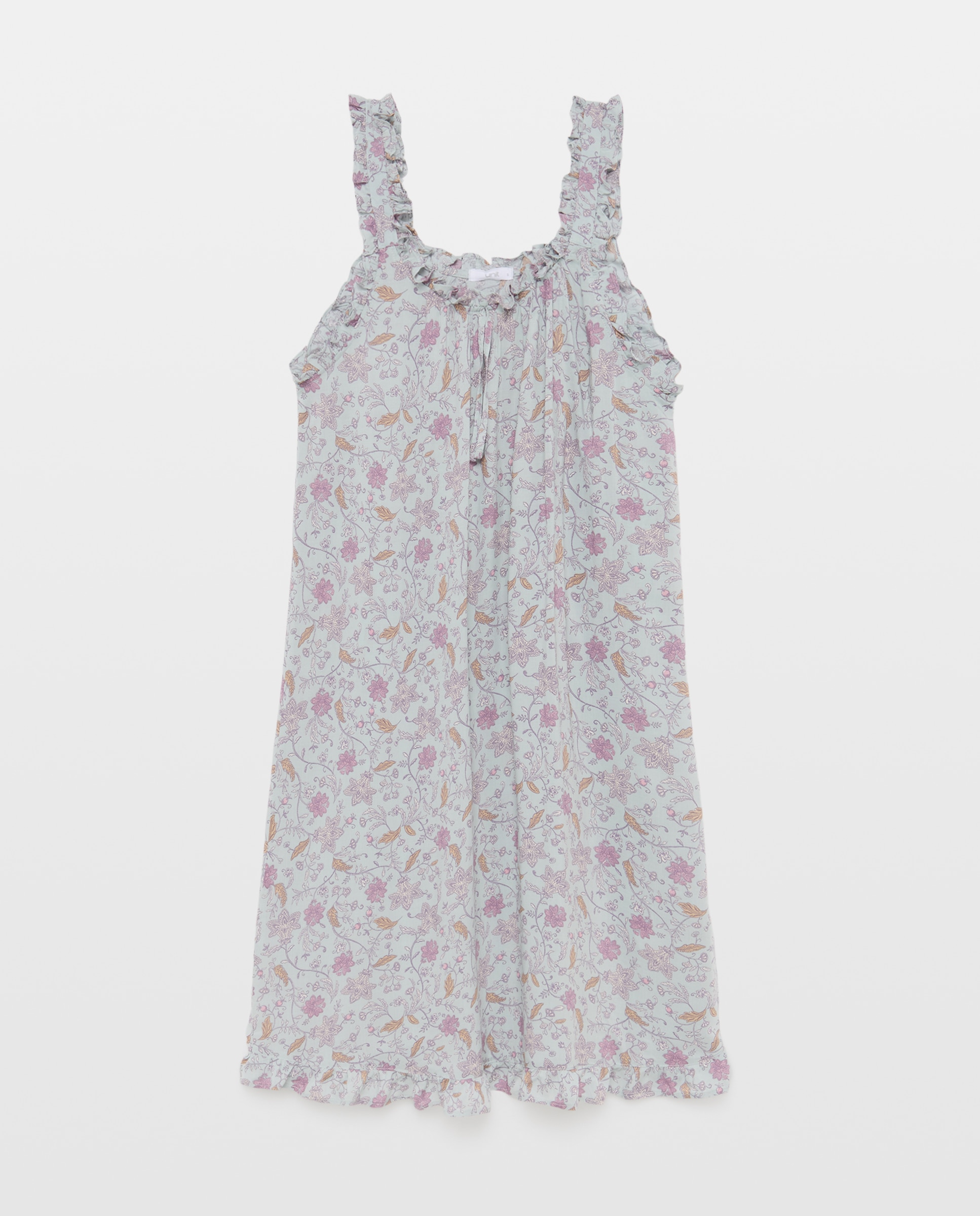 Camisón mujer estampado 582 Verde agua-3
