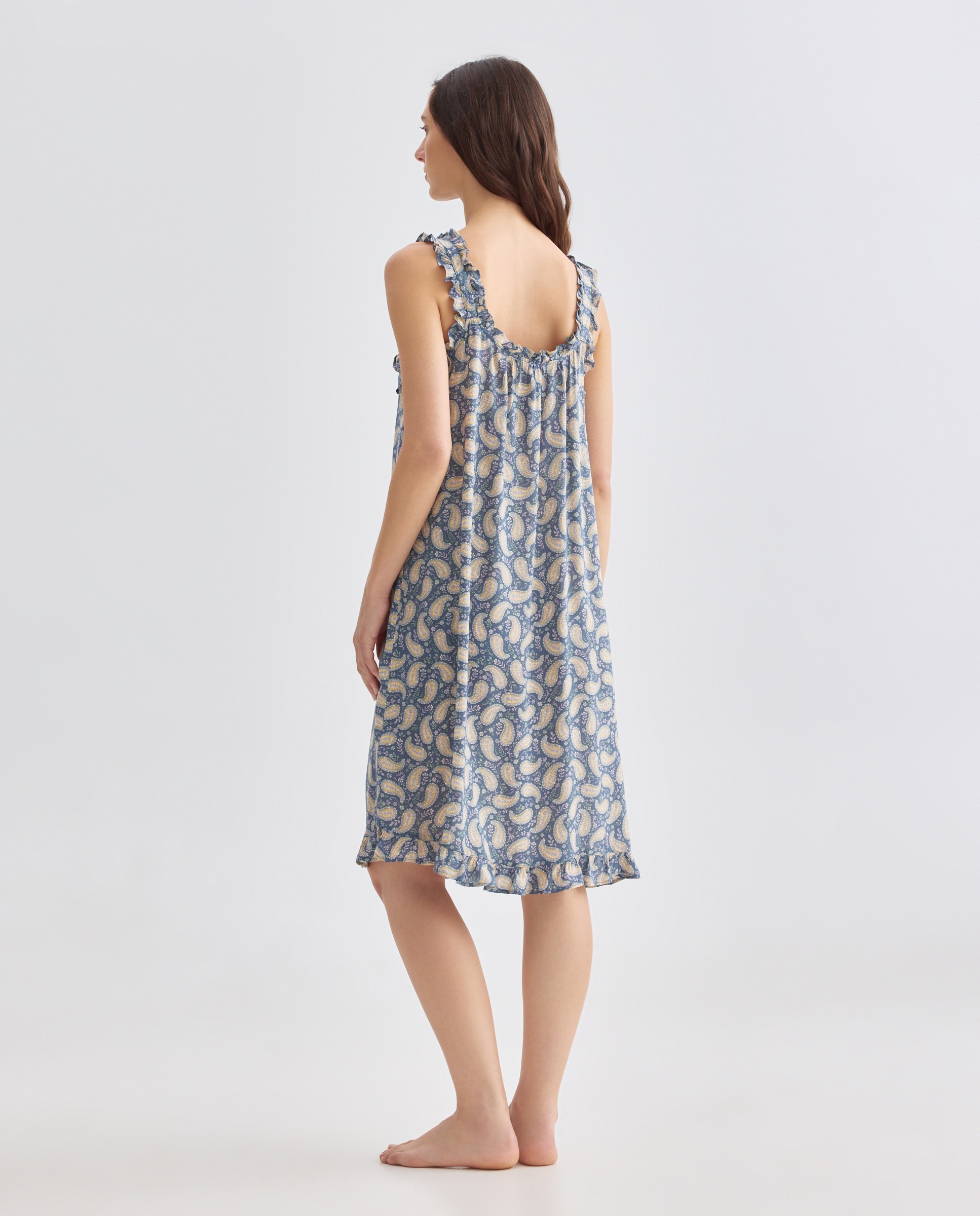 Camisón mujer estampado 430 Azul oscuro-2