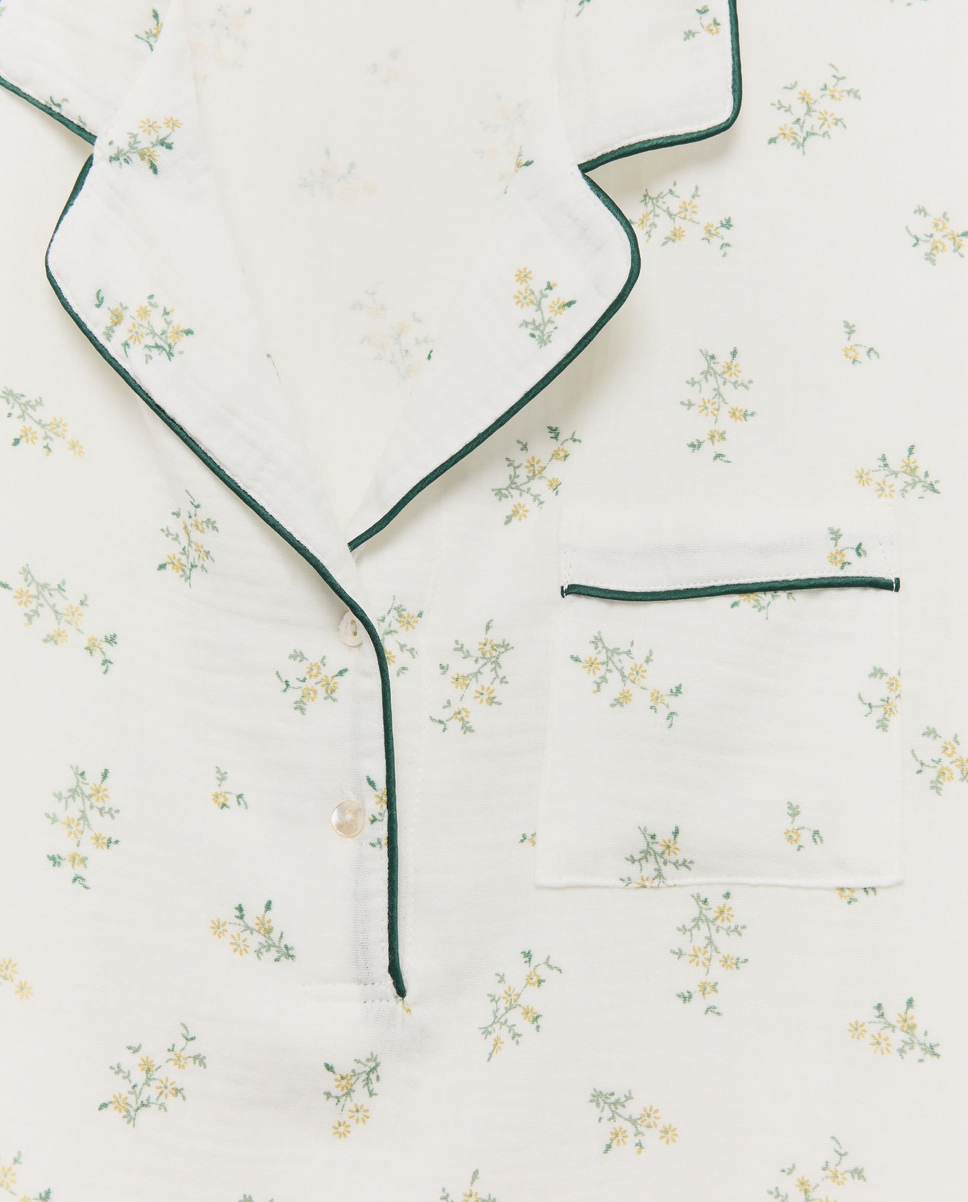 Camisola mujer algodón estampado Blanco roto-4