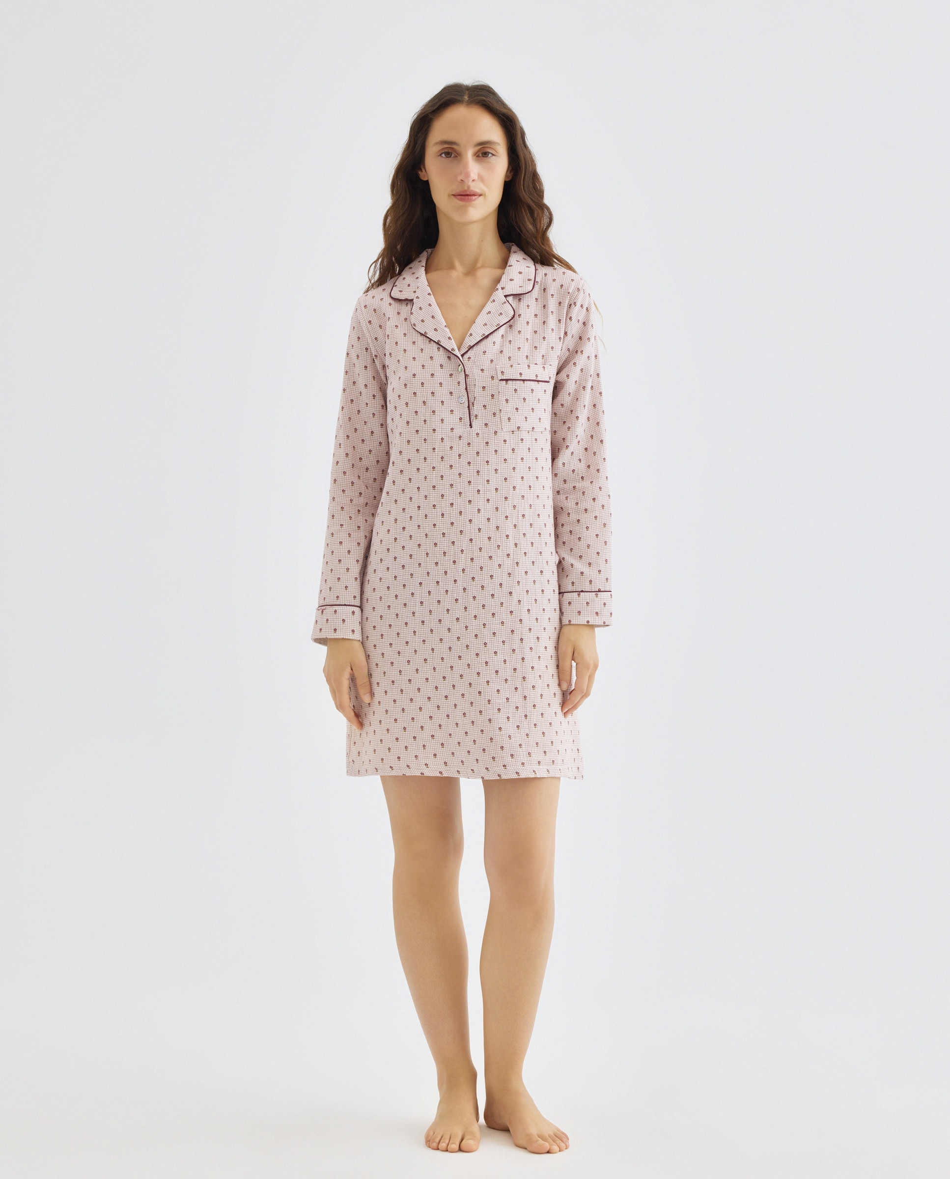 Imagen 0 de Camisola mujer algodón estampado