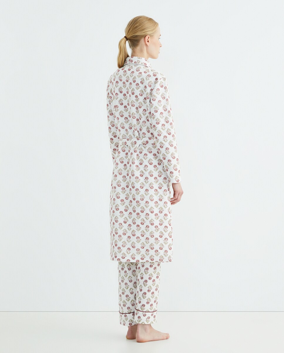 Bata Mujer Acolchada Crudo-2