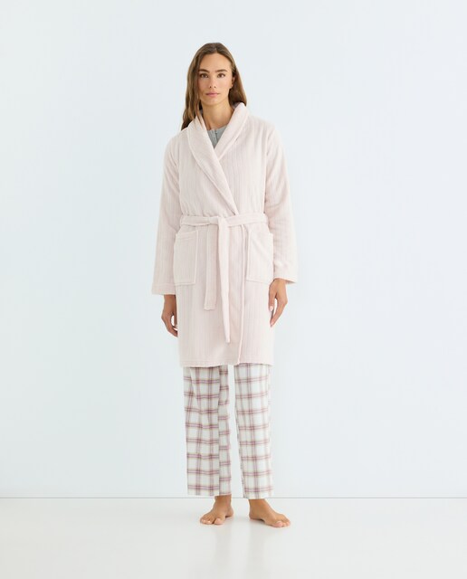 Imagen 0 de Bata Mujer Polar Textura