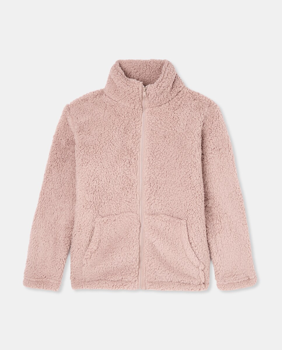 Chaqueta Mujer Borreguito Rosa claro-4