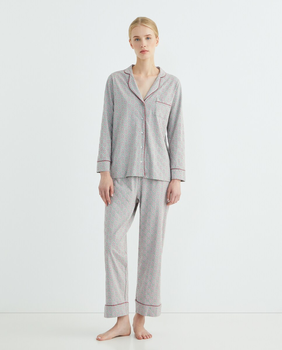 Corte Inglés Pijamas En Descuento Pijama Mujer Punto Estampado