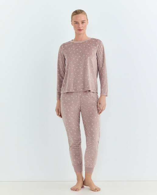 Imagen 0 de Pijama Mujer Microvelour Estampado