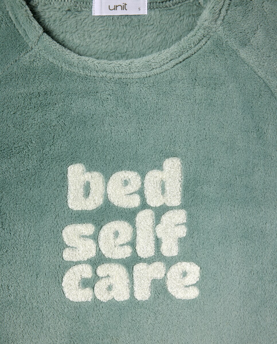 Pijama Mujer Polar 582 Verde agua-4