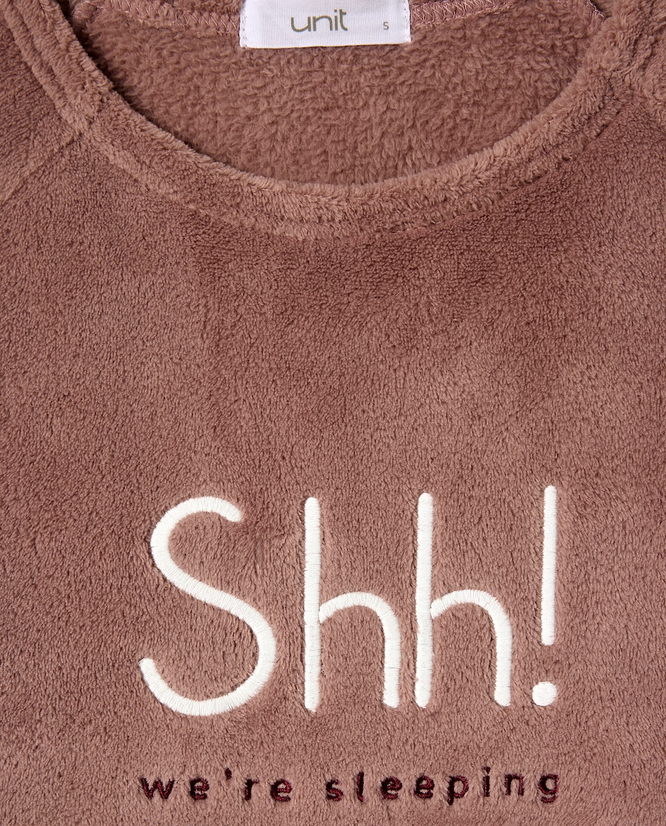 Pijama Mujer Polar Rosa claro-5