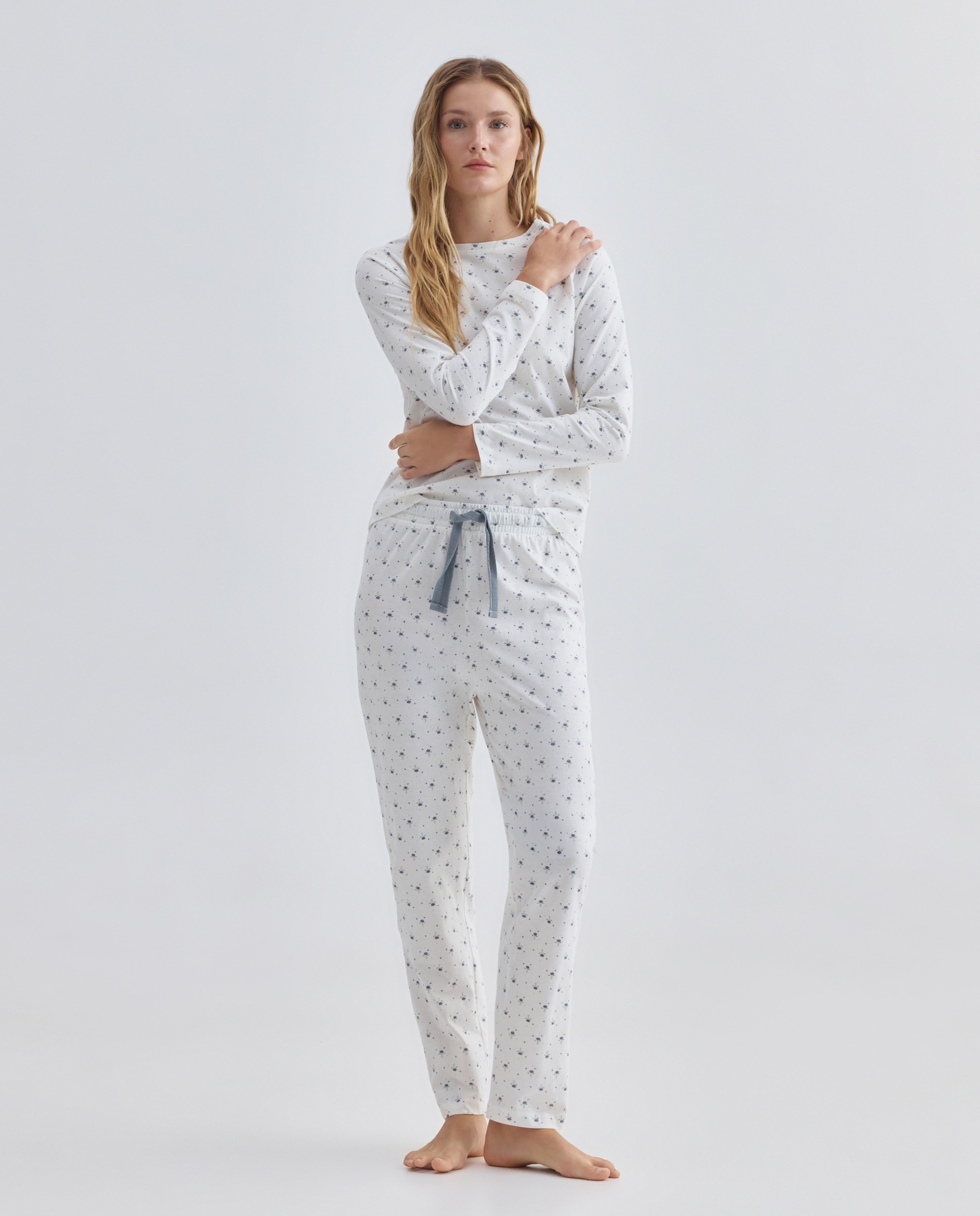 Imagen 0 de Pijama mujer algodón estampado