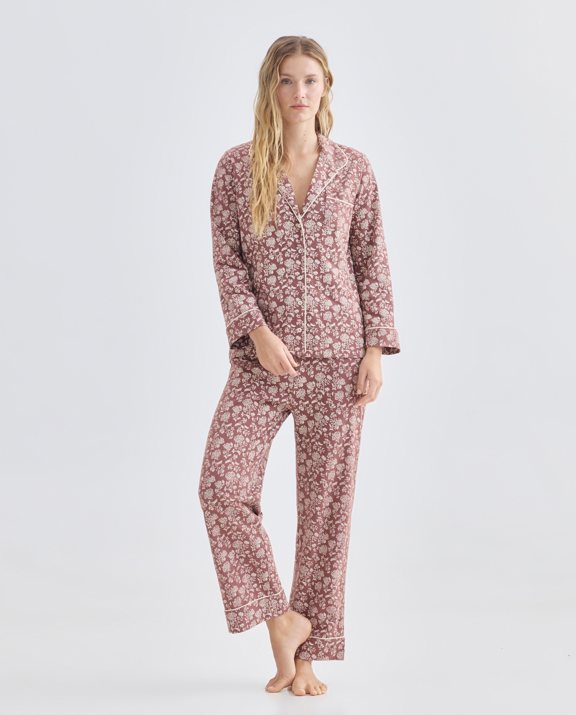 Imagen 0 de Pijama mujer algodón dos piezas estampado
