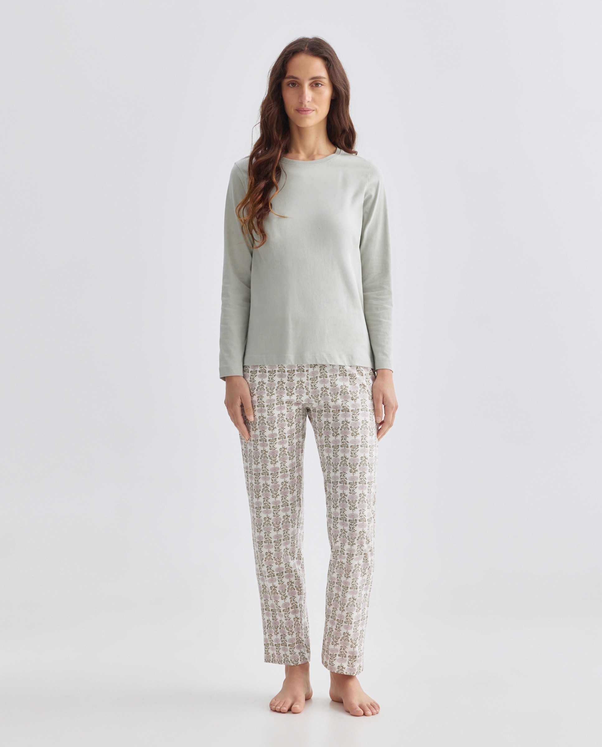 Imagen 0 de Pijama mujer algodón estampado