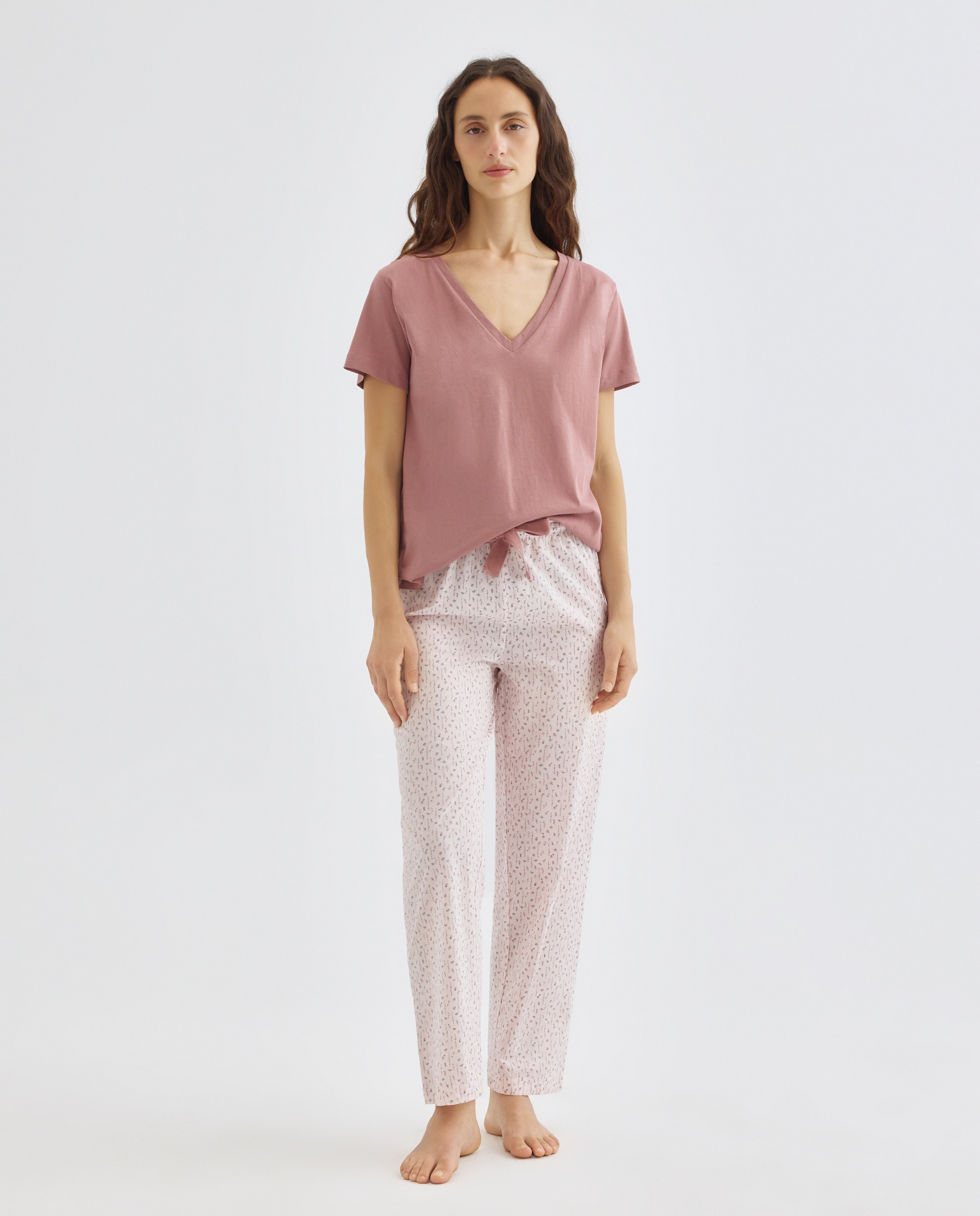 Imagen 0 de Pijama mujer algodón estampado