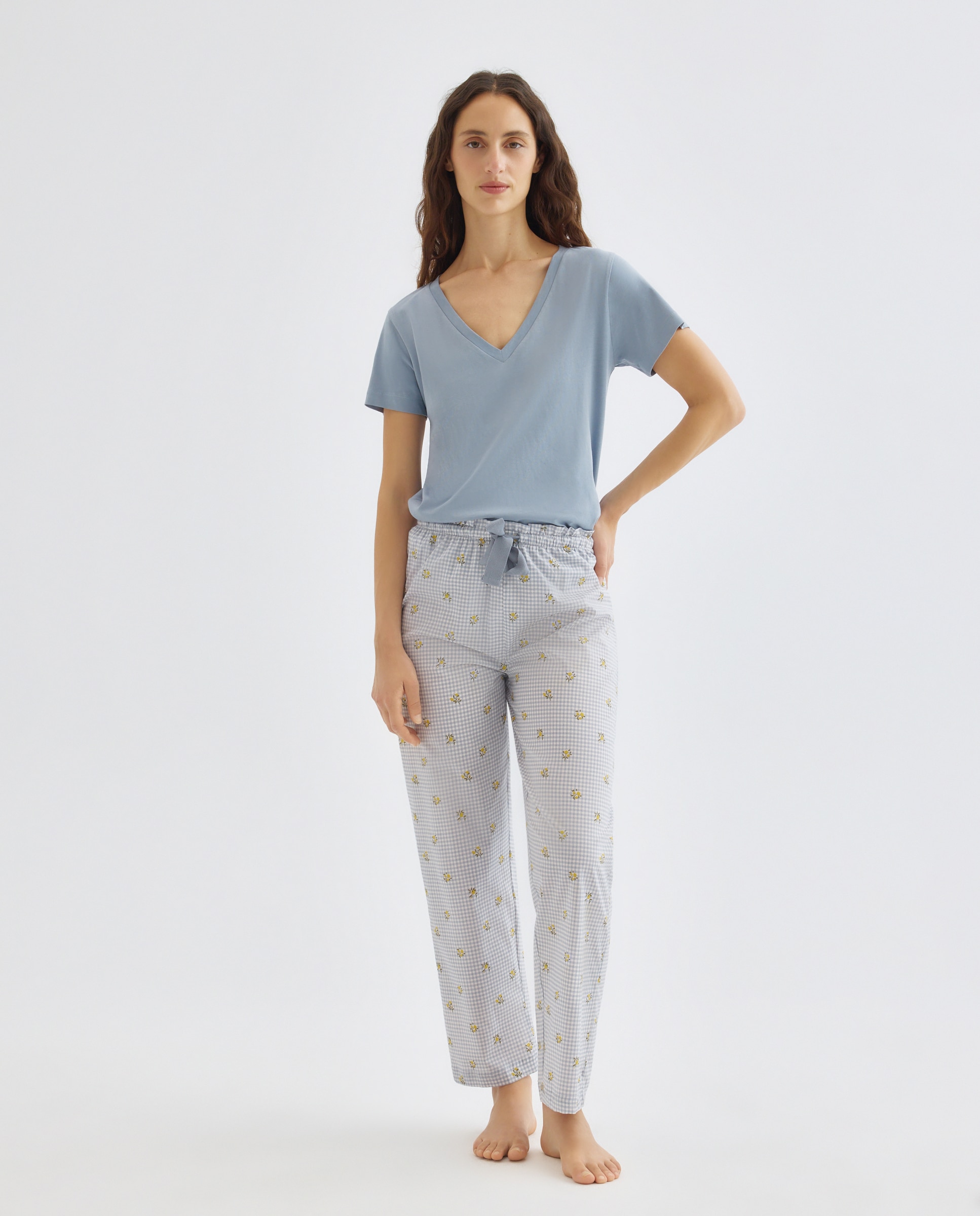 Imagen 0 de Pijama mujer algodón estampado