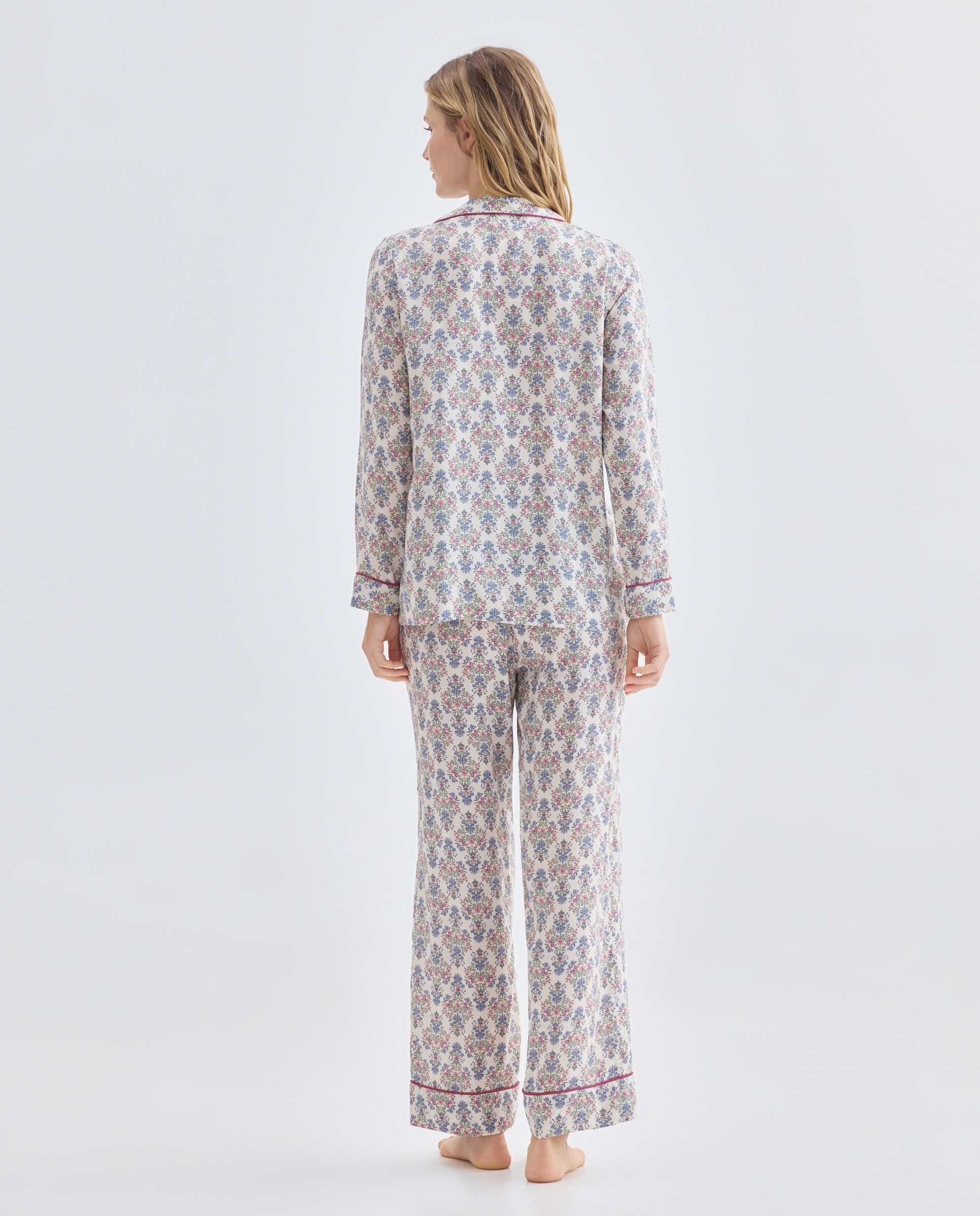 Pijama mujer dos piezas estampado 120 Crudo-2