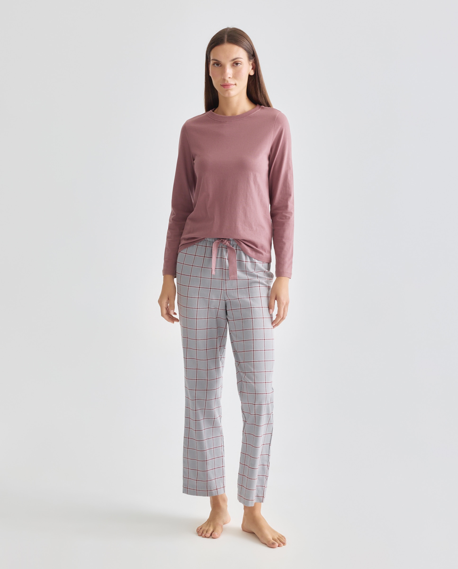 Imagen 0 de Pijama mujer algodón estampado