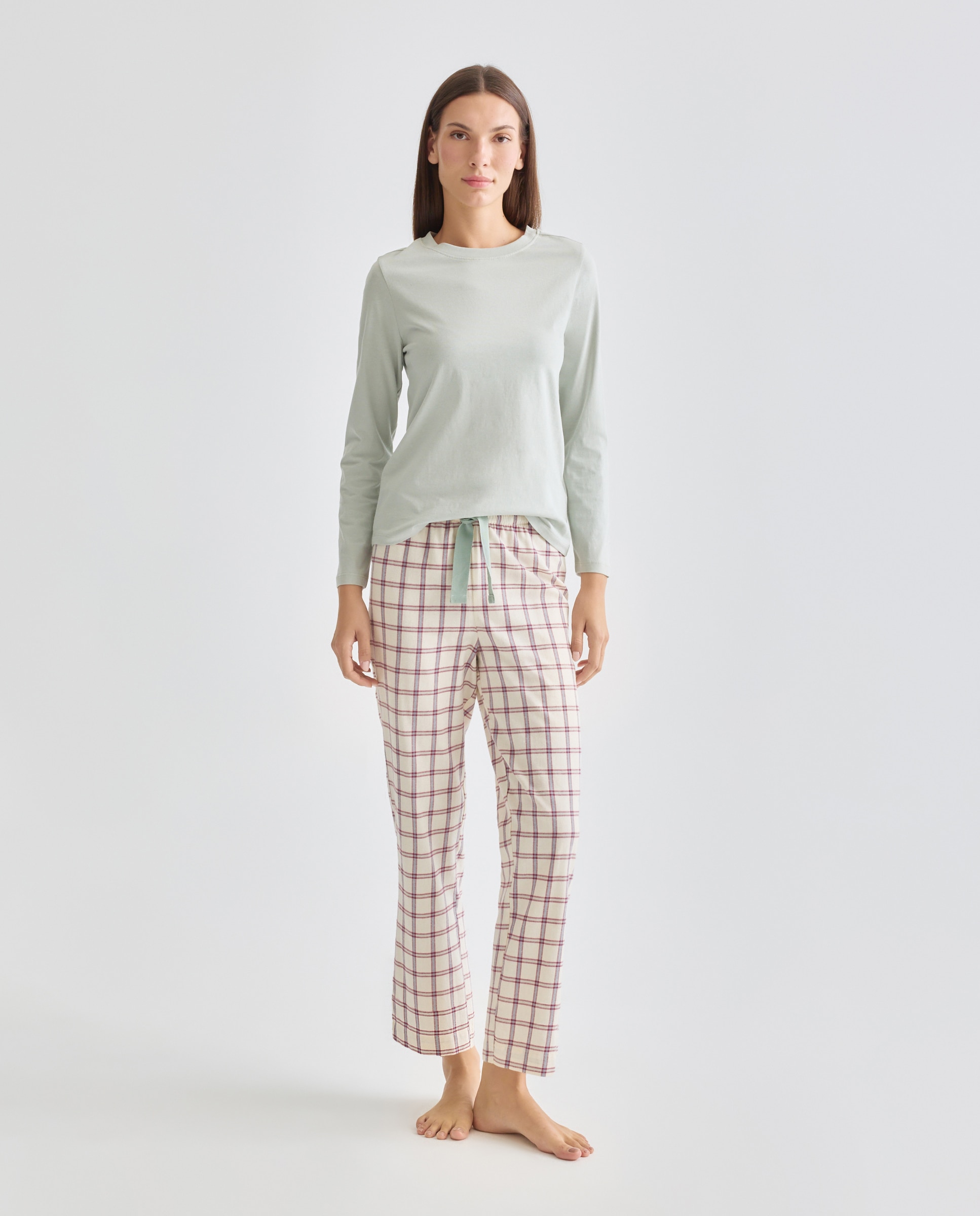 Imagen 0 de Pijama mujer algodón estampado