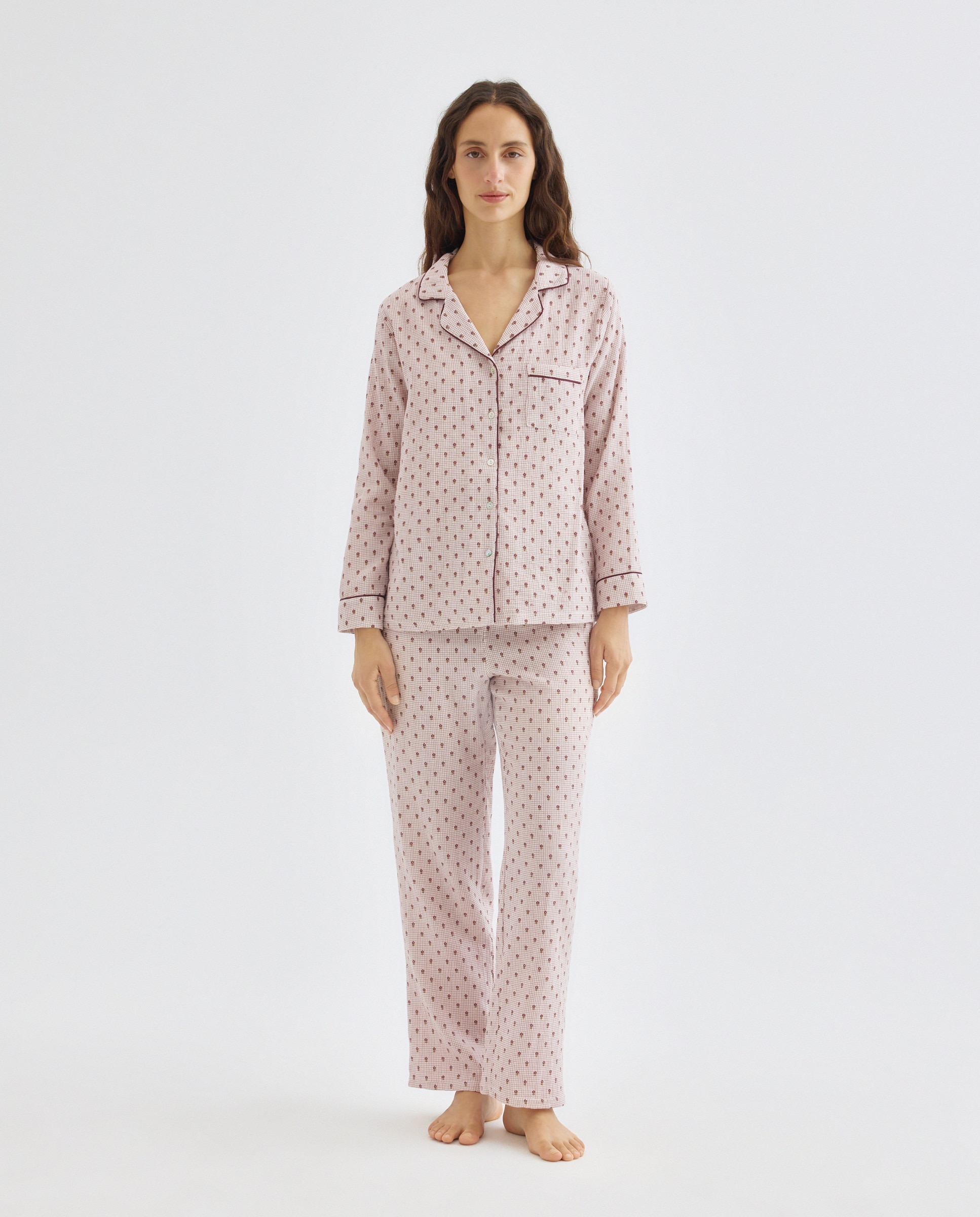 Imagen 0 de Pijama mujer algodón estampado