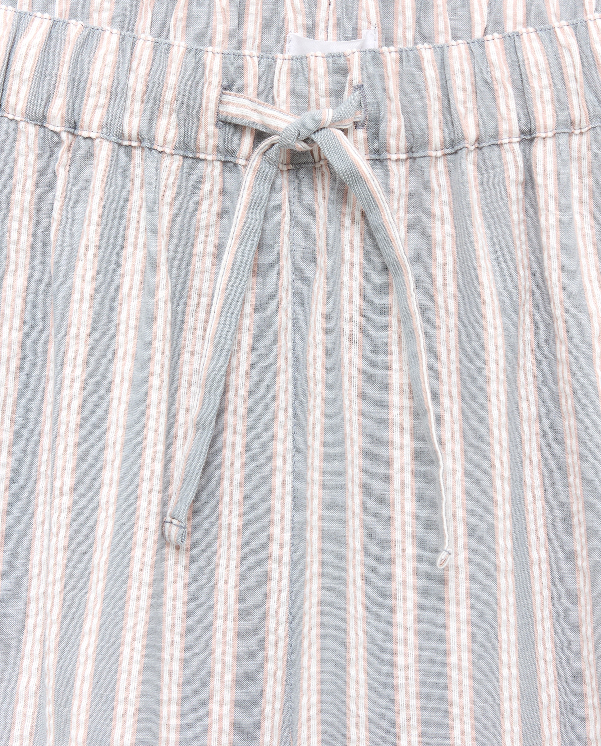 Pijama mujer algodón con volante 400 Azul-4