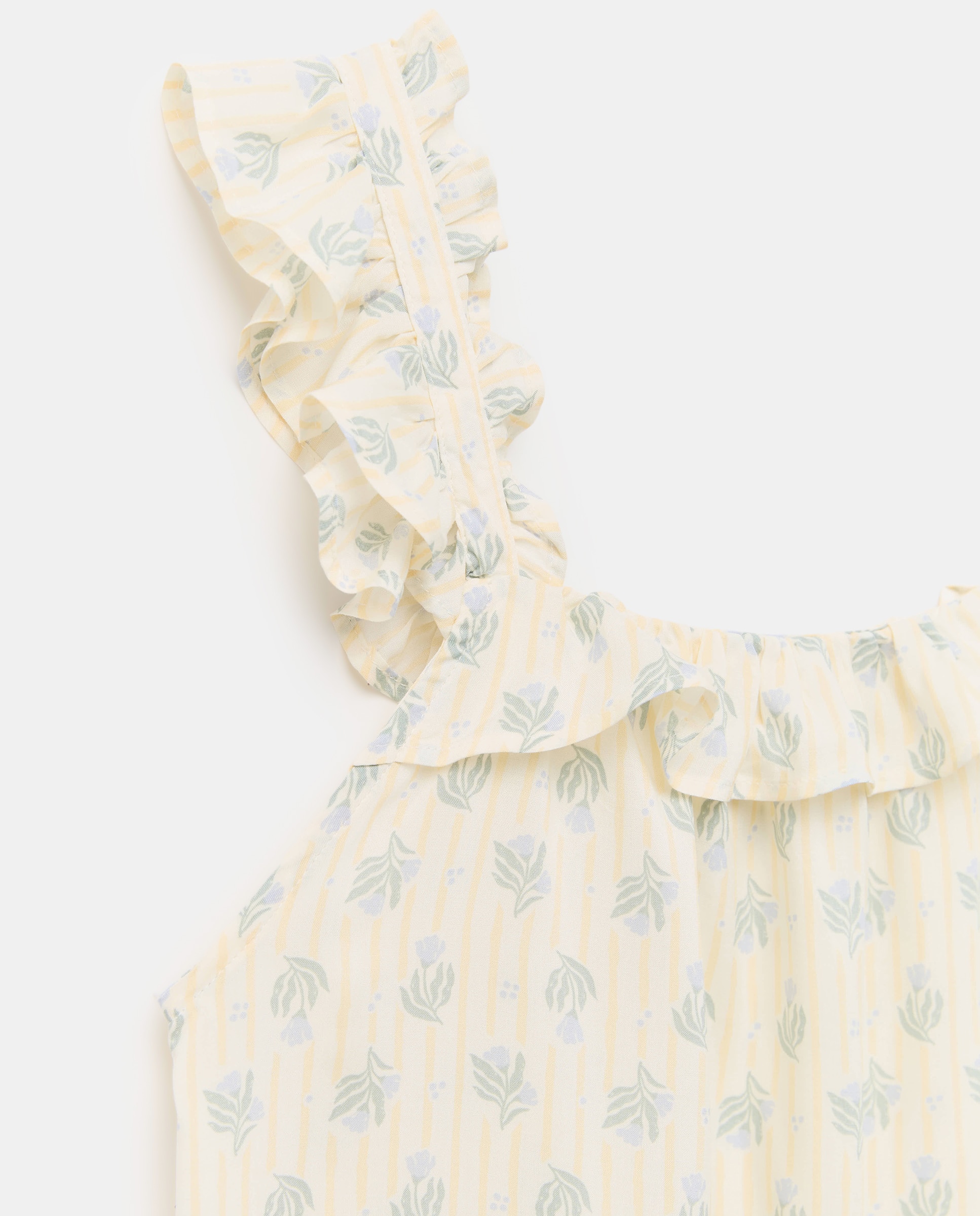 Camisón mujer estampado escote cuadrado 300 Amarillo-4