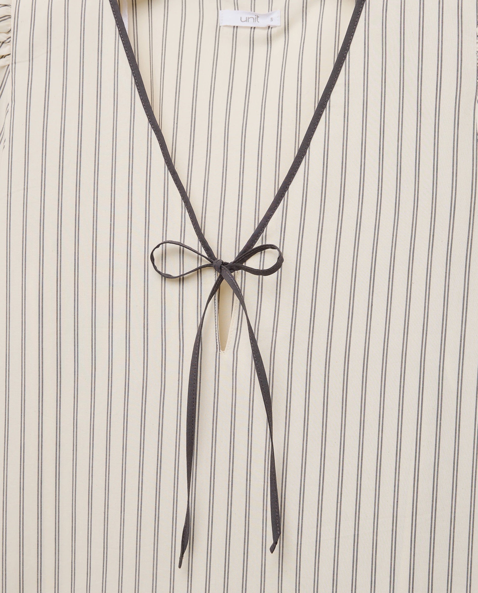 Camisón mujer algodón con lazos 830 Antracita-4