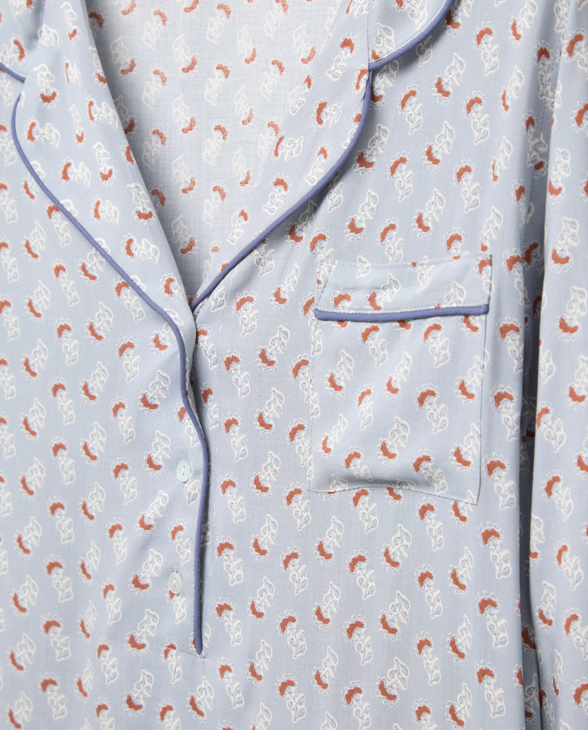 Camisola mujer estampada manga larga 440 Azulón-4