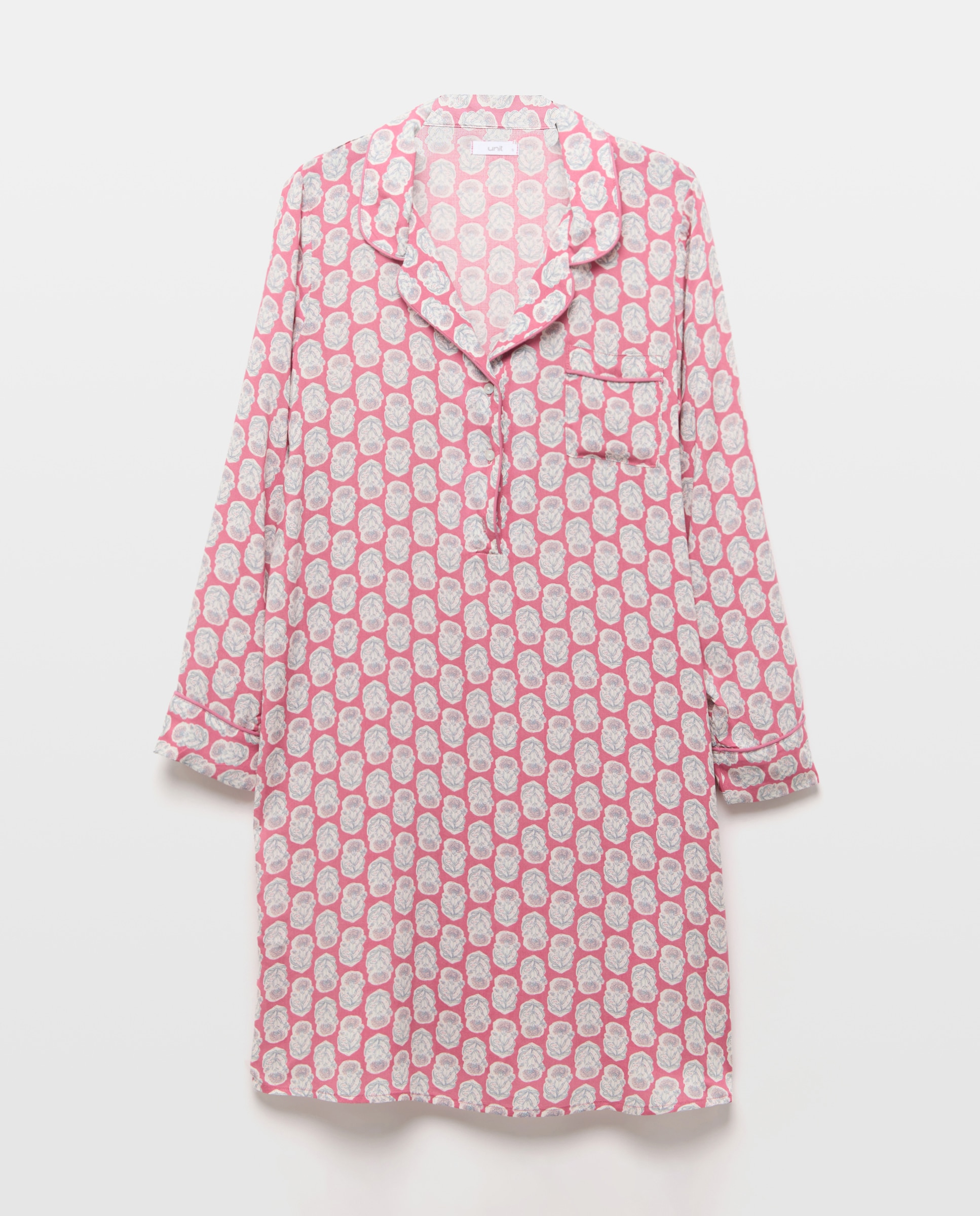 Camisola mujer estampada manga larga Burdeos-3