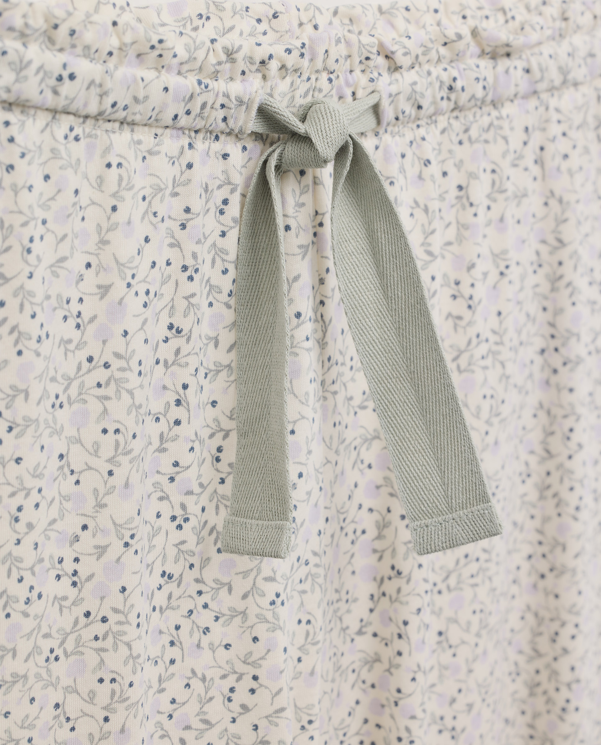 Pijama mujer algodón estampado 582 Verde agua-4